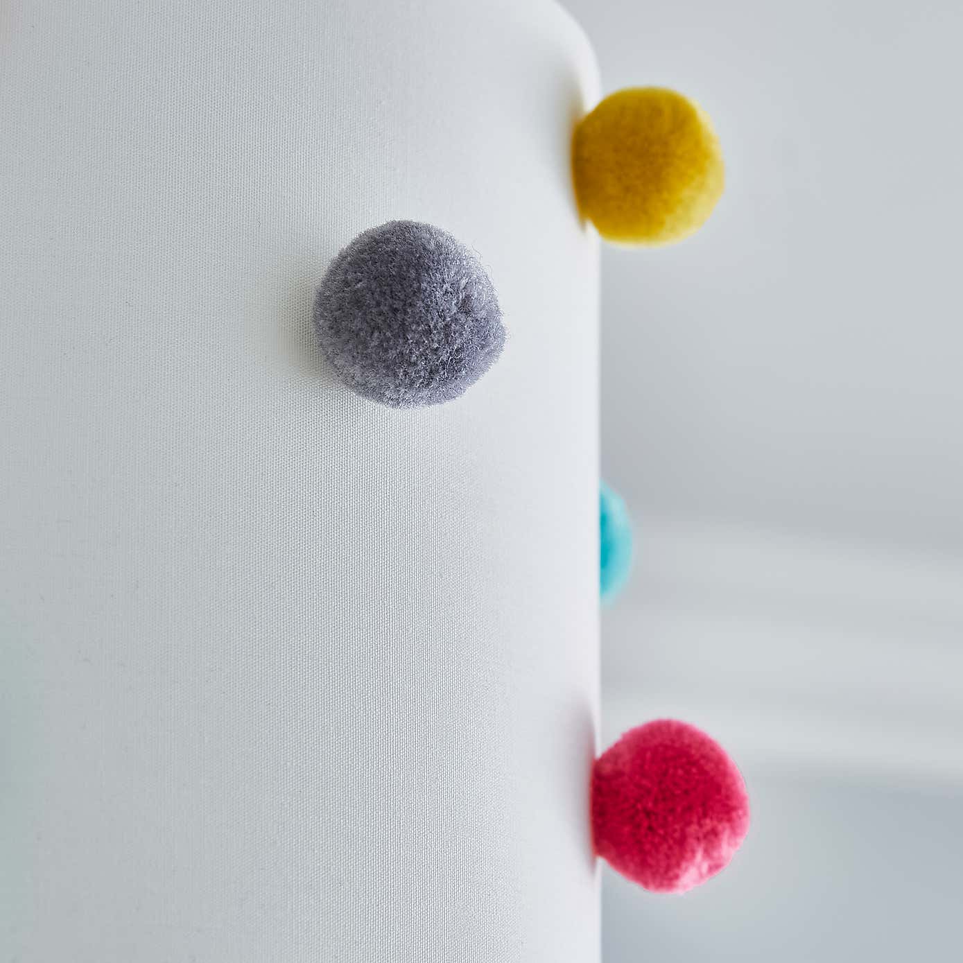 Multi Colour Pom Pom Lamp Shade
