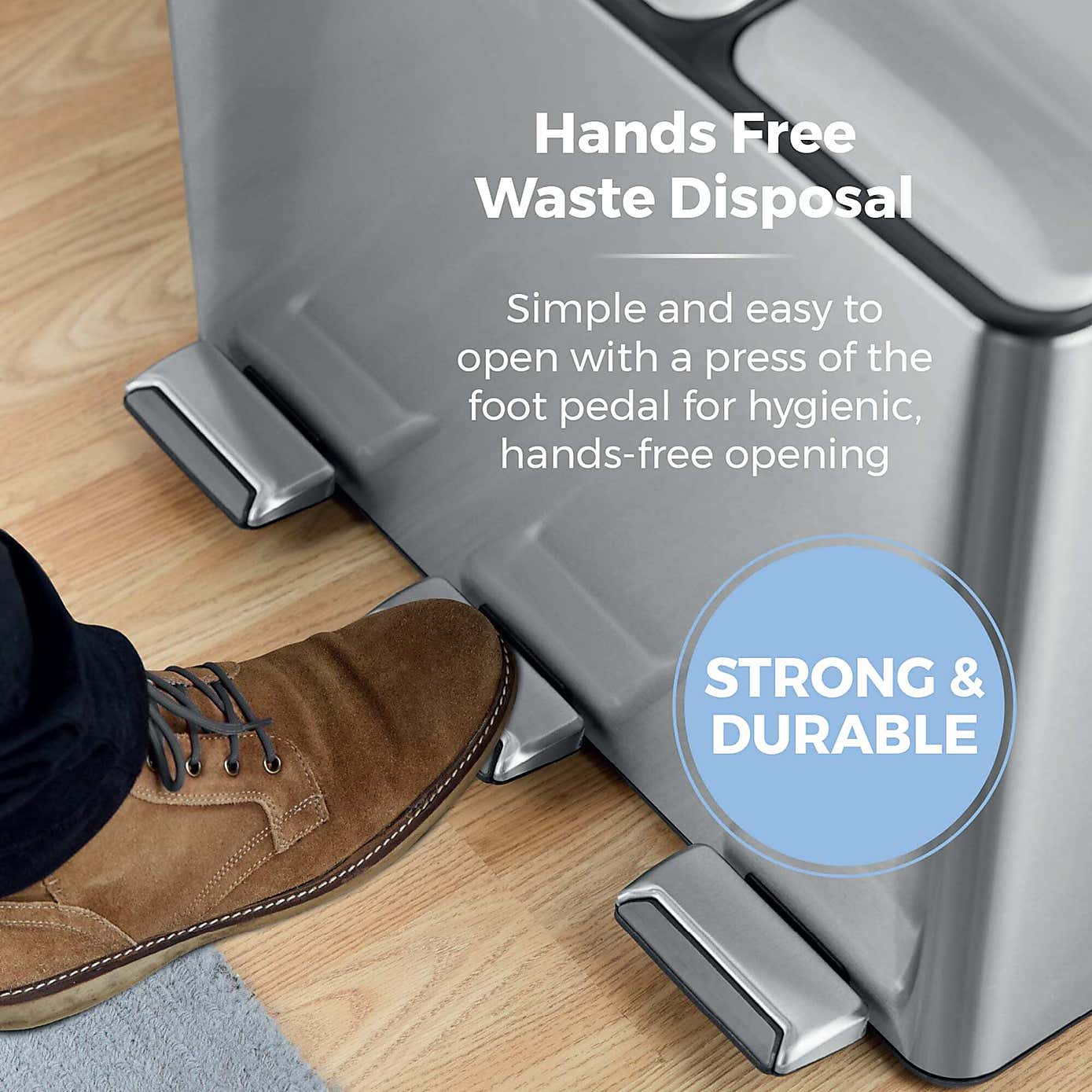 Tower 45L Recycling Pedal Bin