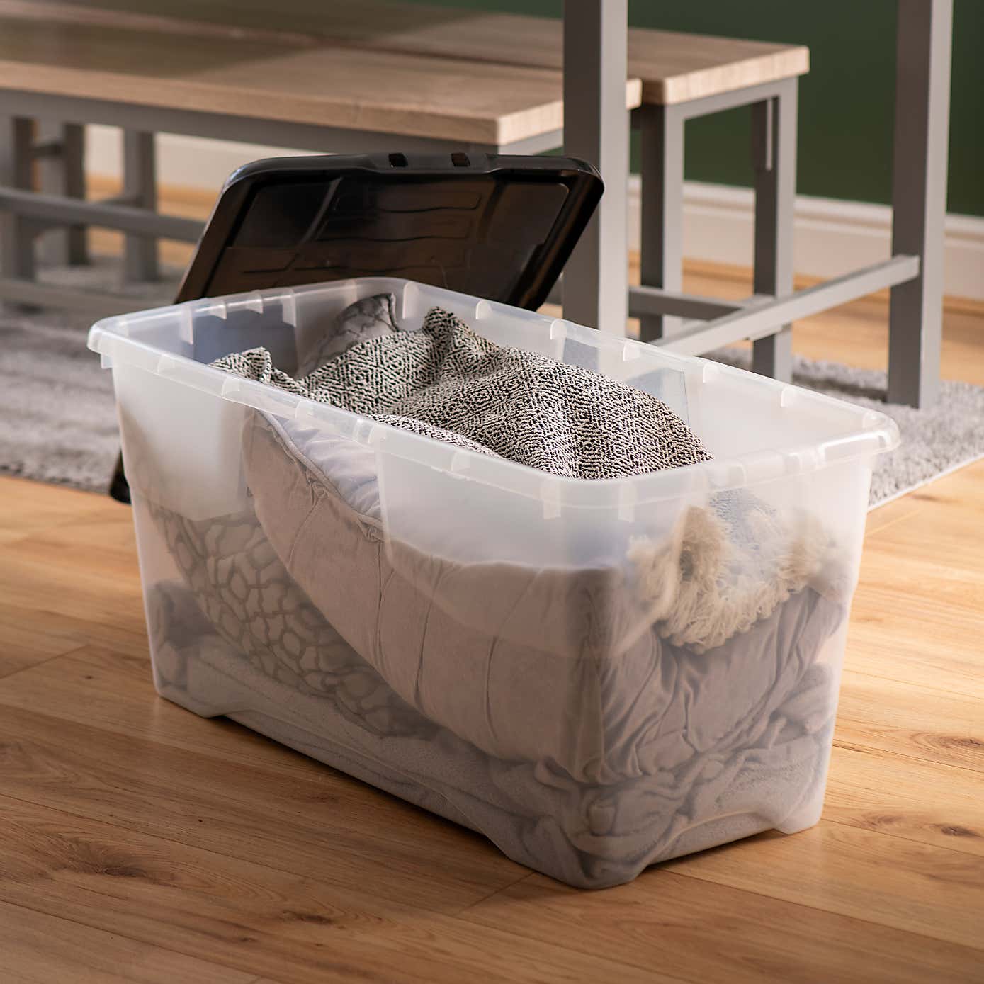 Strata 100L Curve Storage Box with Lid