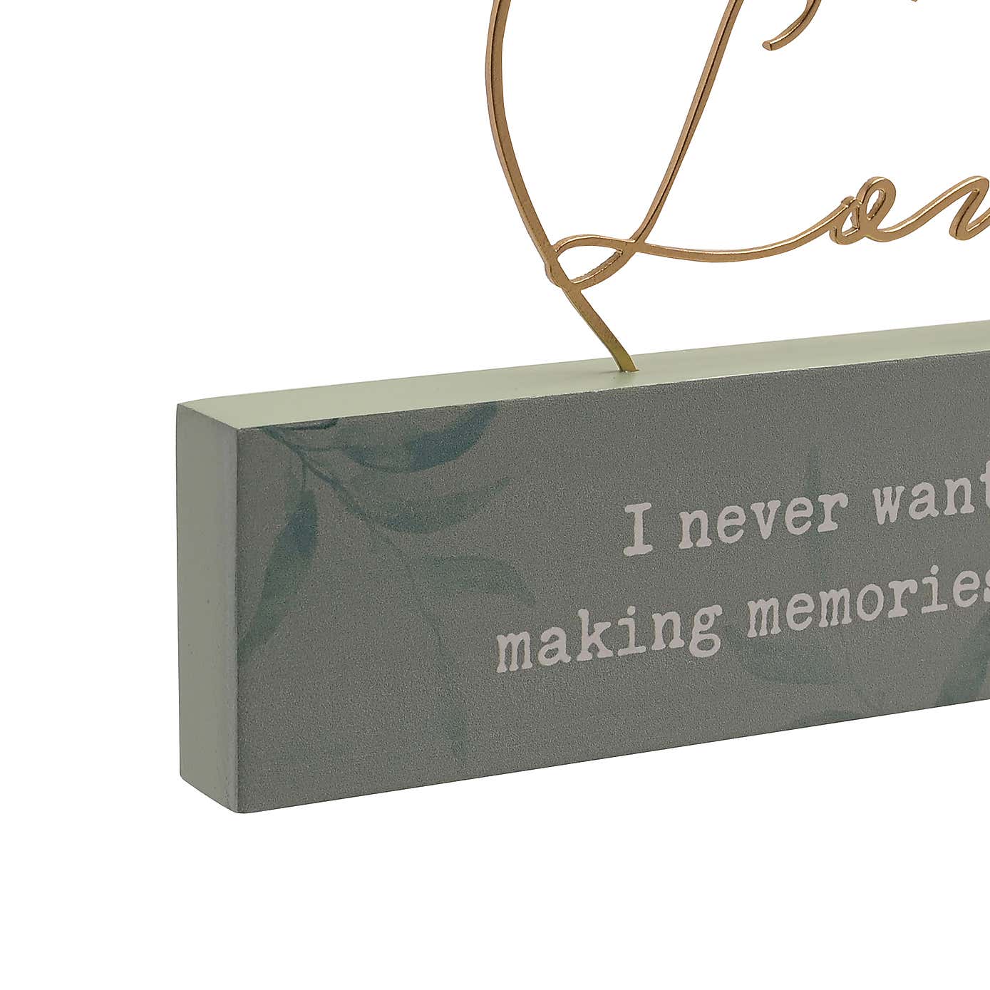 Love Story Memories Plaque