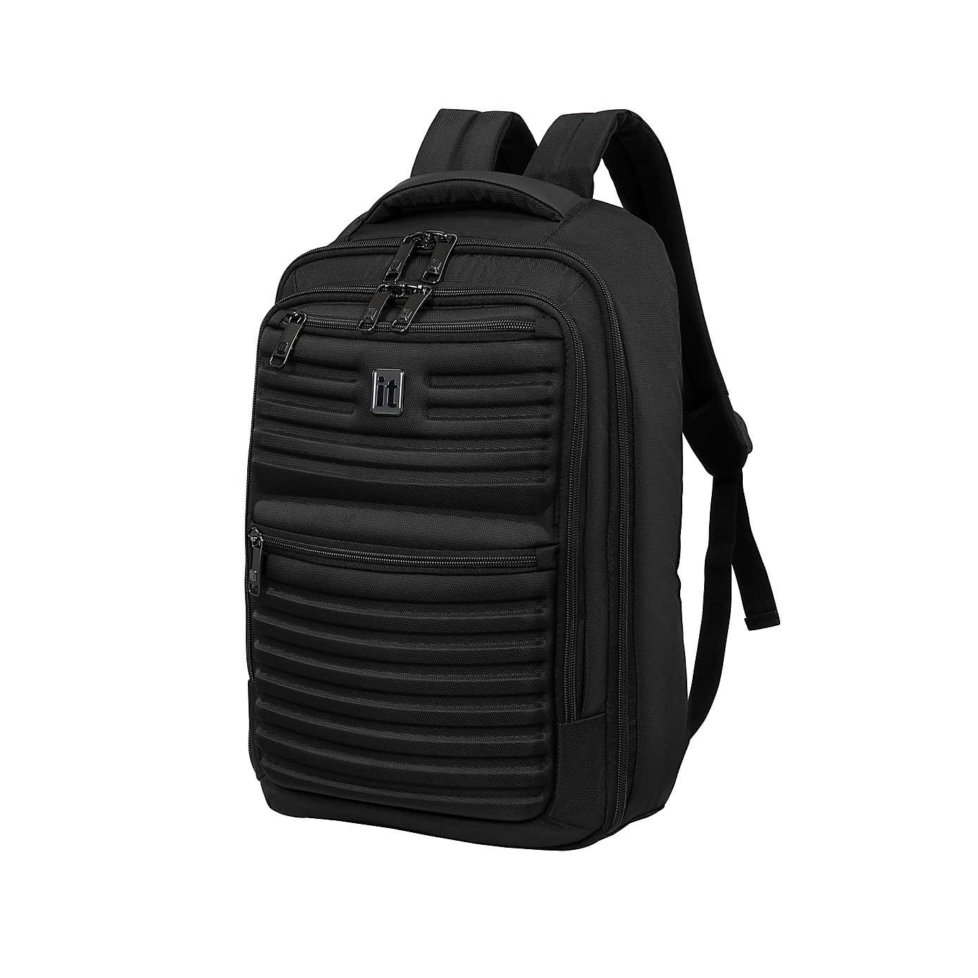 IT Luggage Precursor Padded Black Backpack