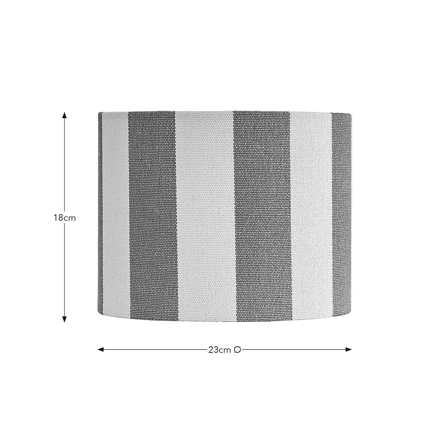 Beatrice Stripe Drum Lamp Shade