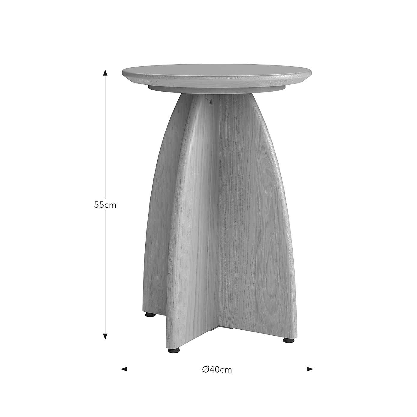 Effy Side Table, Natural Wood Effect