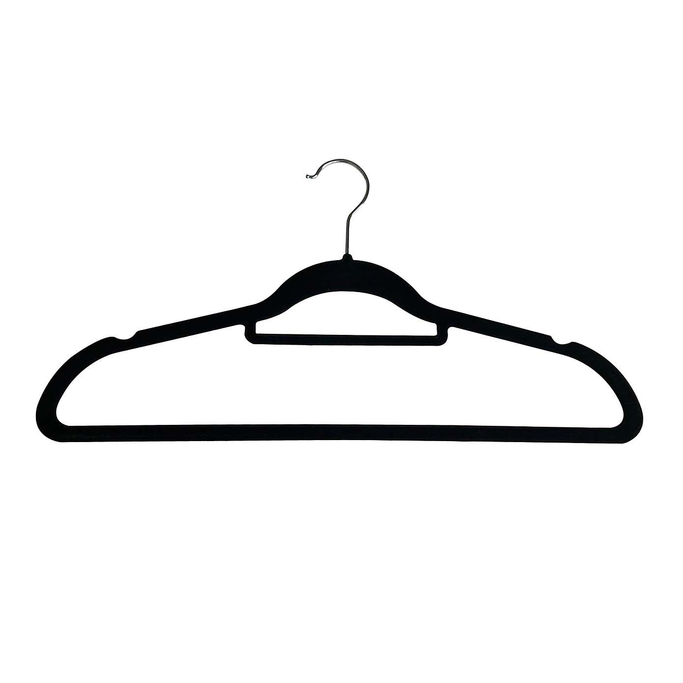 Set of 10 Flocked Hangers