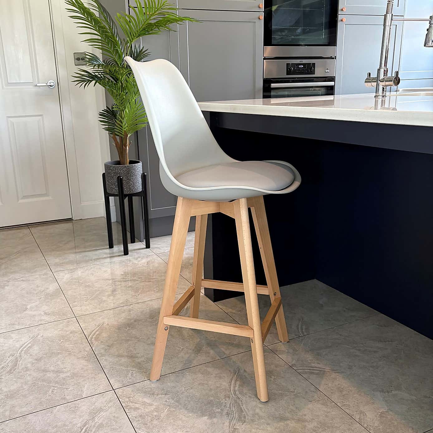 Fusion Living Soho Plastic Bar Stool