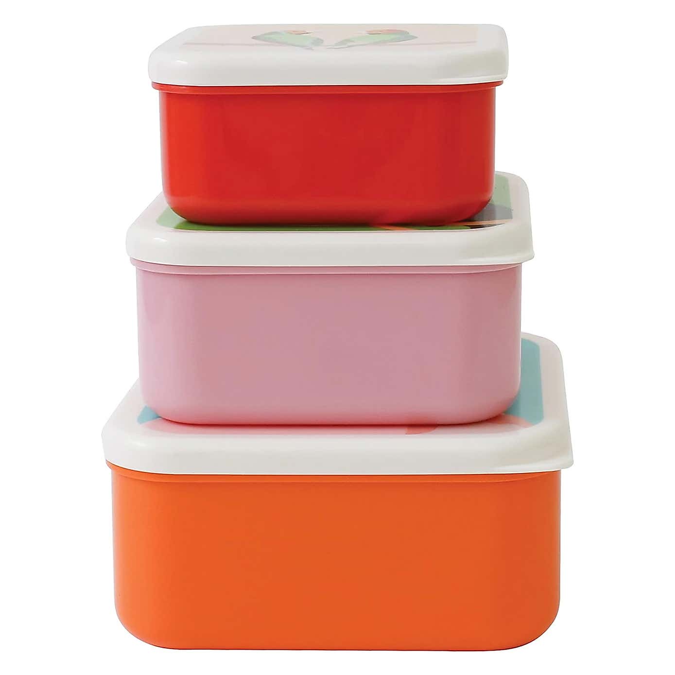 Emily Brooks 600ml Water Bottle and Set of 3 Nested Snack Pots