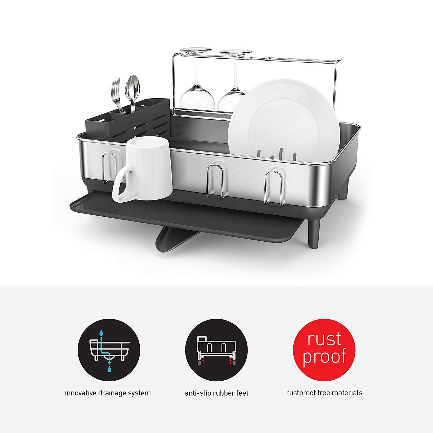 Simple Human Steel Dishrack