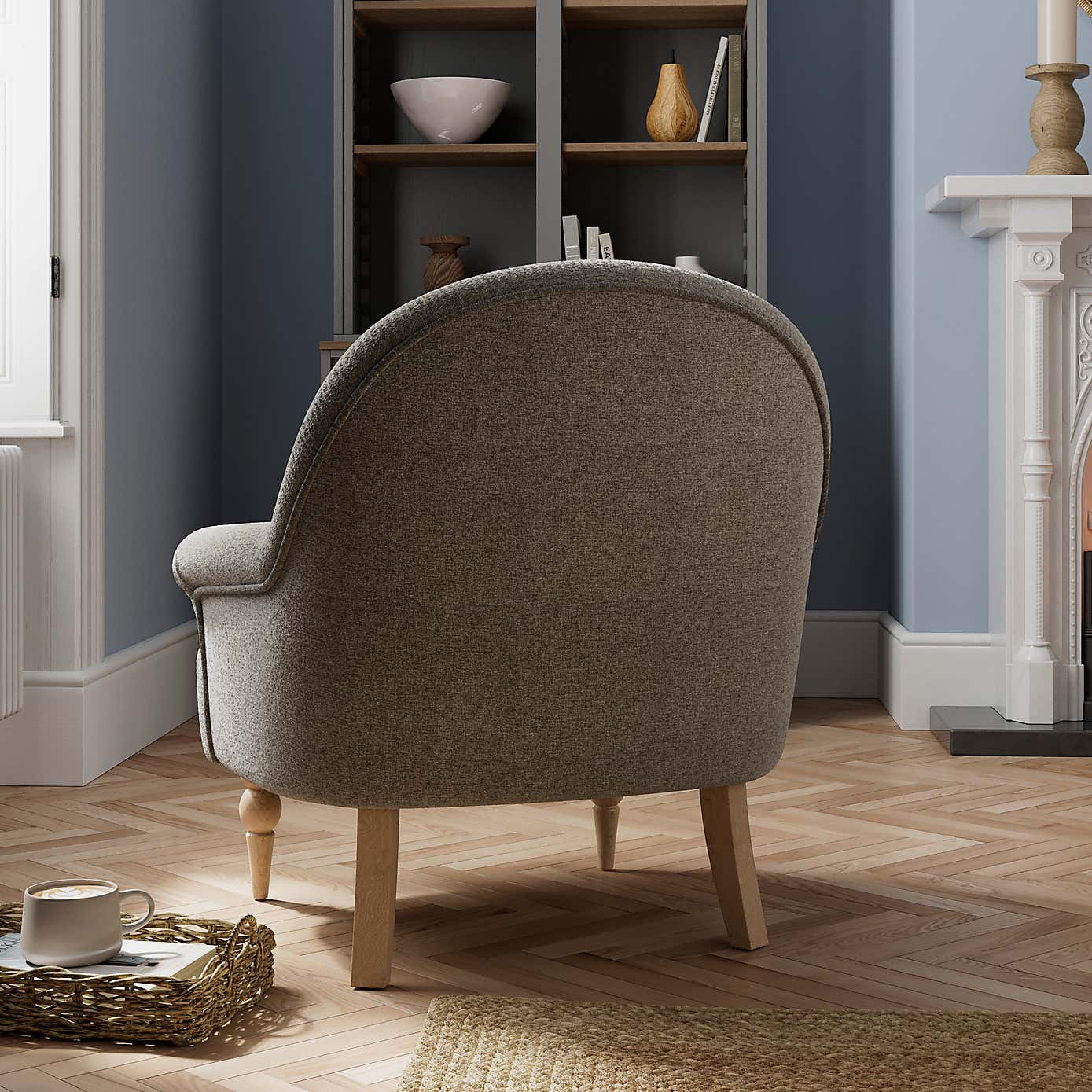 Petit Textured Weave Occasional Armchair