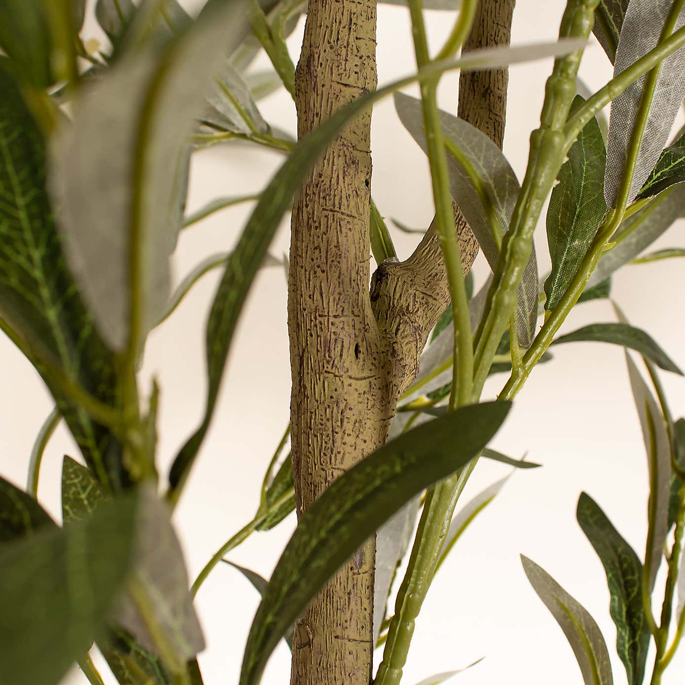 Artificial Olive Tree in Black Plastic Plant Pot