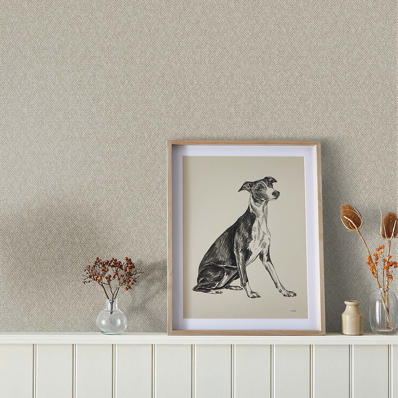 Churchgate Herringbone Wallpaper