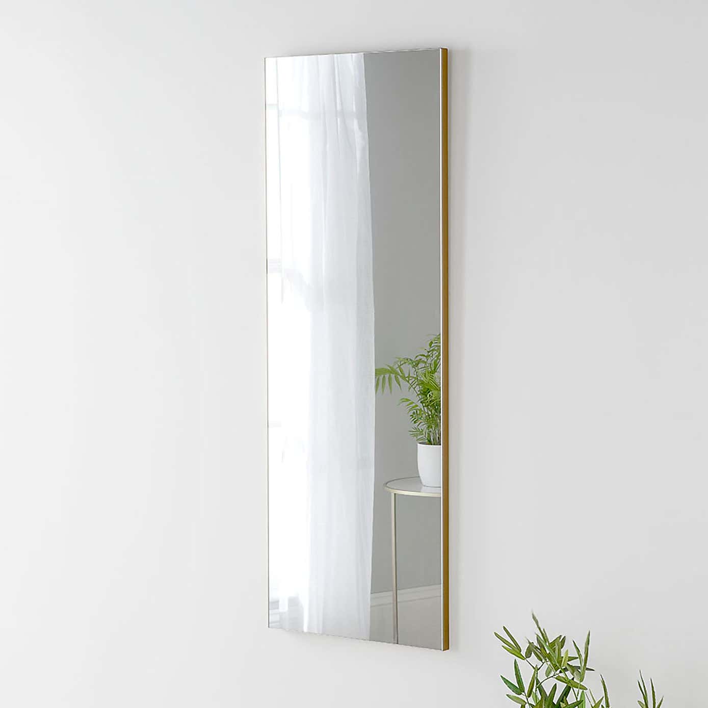 Yearn Seamless Rectangle Narrow Wall Mirror