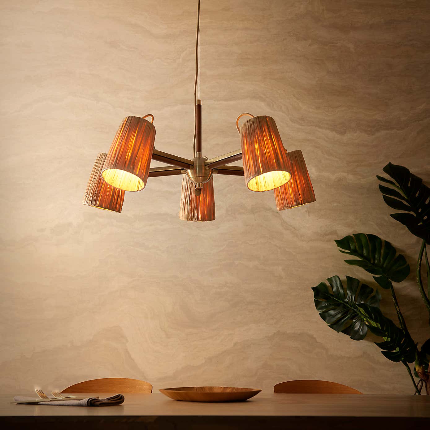 Marseille 5 Light Adjustable Ceiling Light