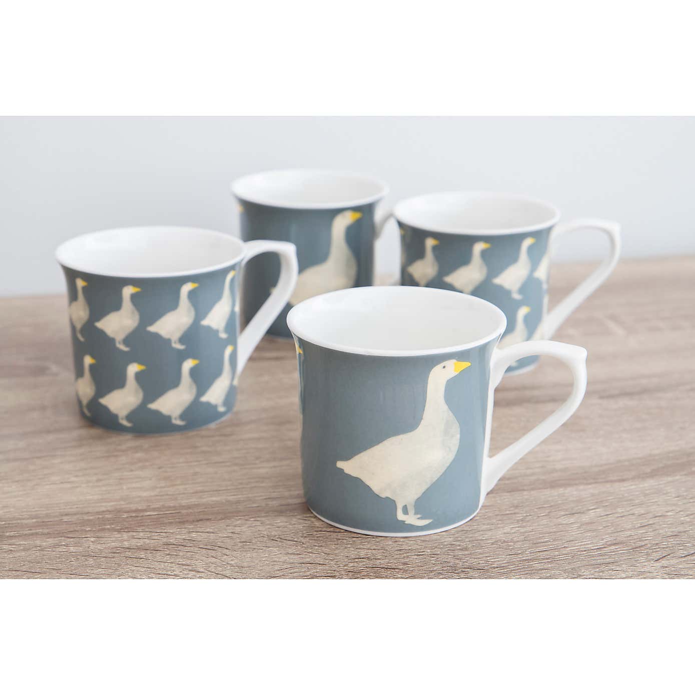 Kitchencraft Set of 4 Goose Green Stoneware Mugs