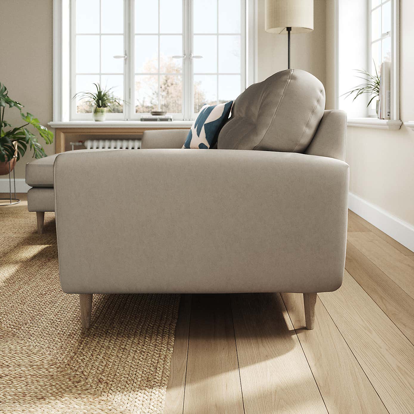 Sven Opulent Velvet Large Corner Chaise Sofa