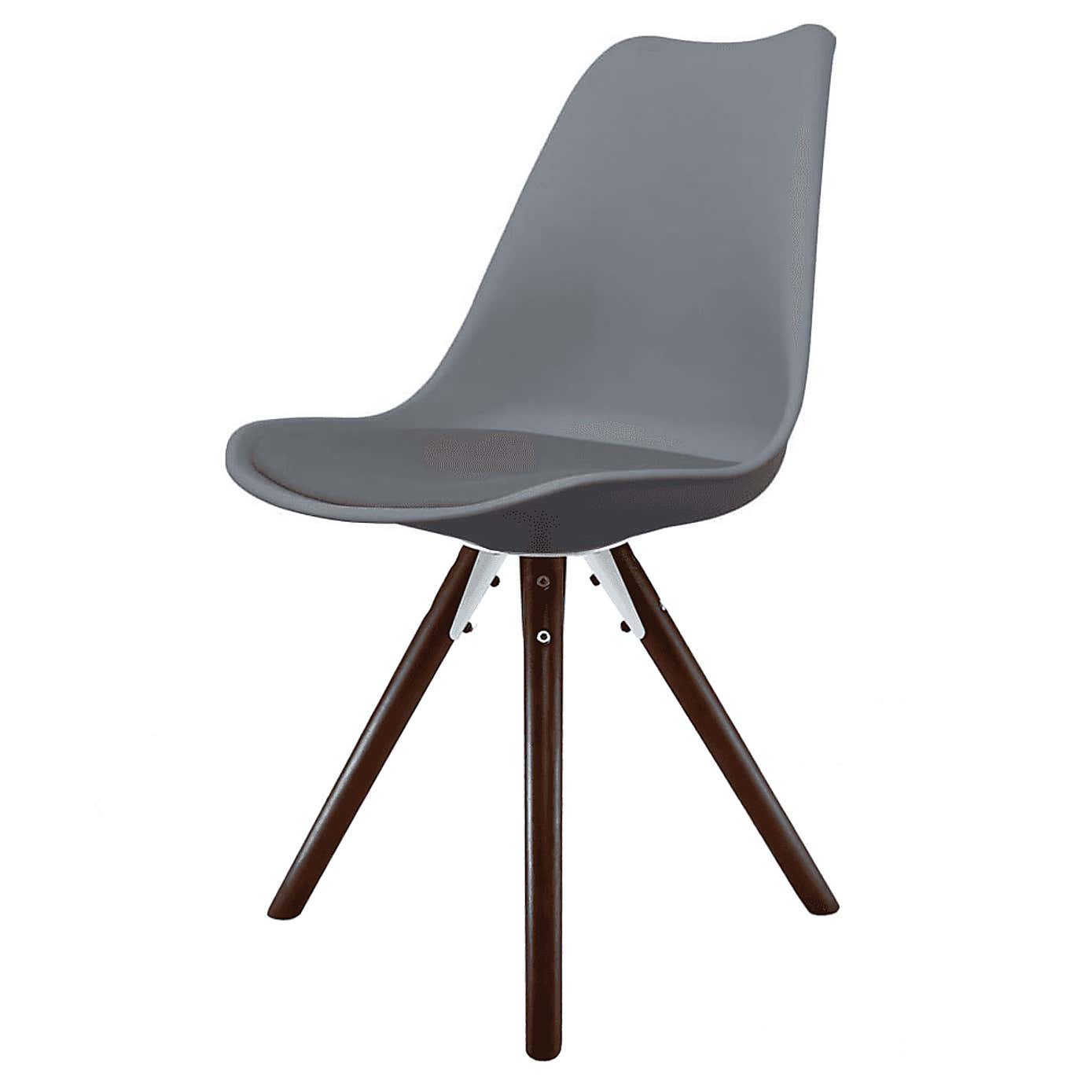 Fusion Living Soho Plastic Dining Chair with Pyramid Legs
