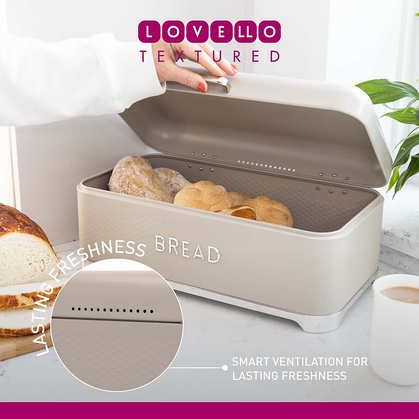 KitchenCraft Lovello Bread Bin