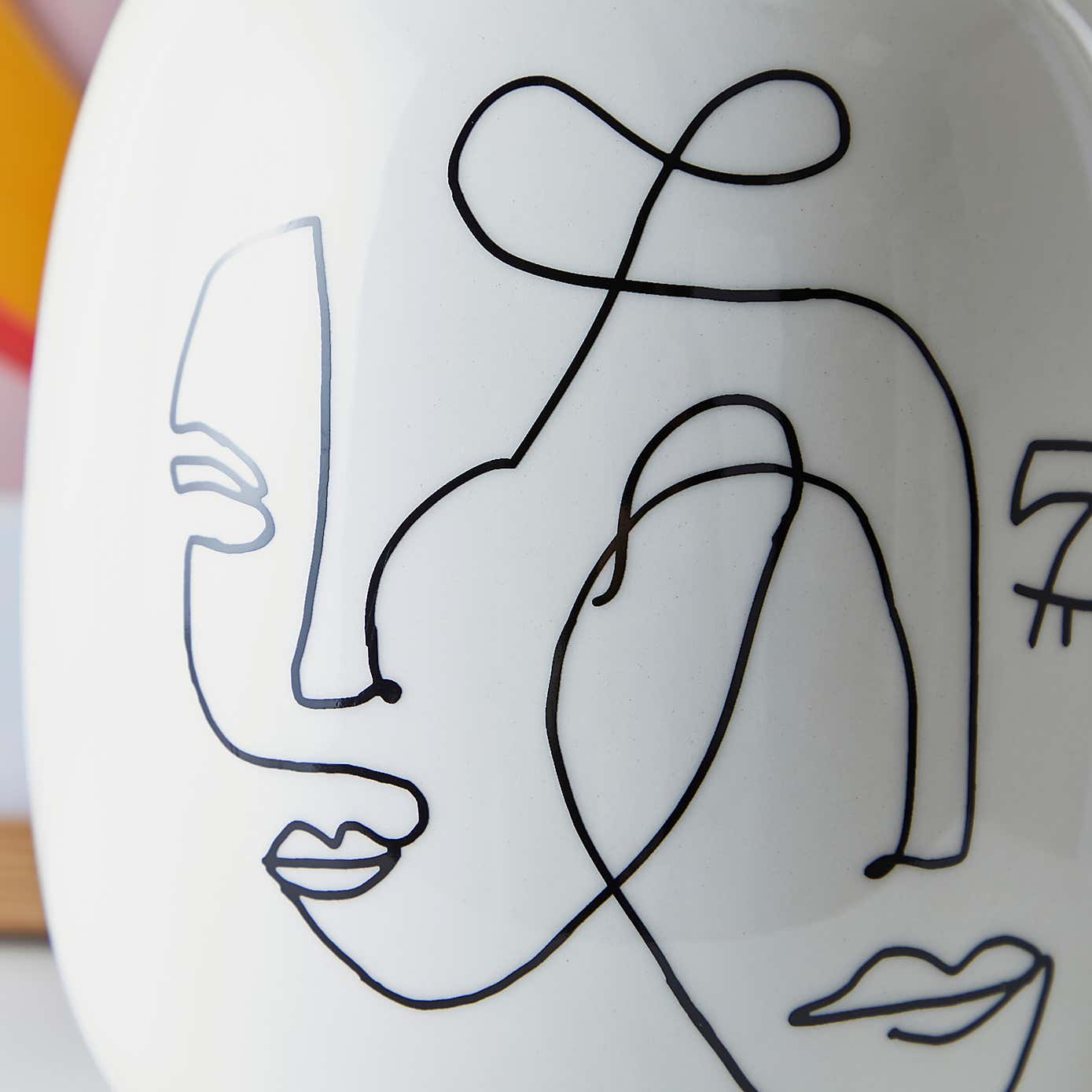 Ceramic Face Vase