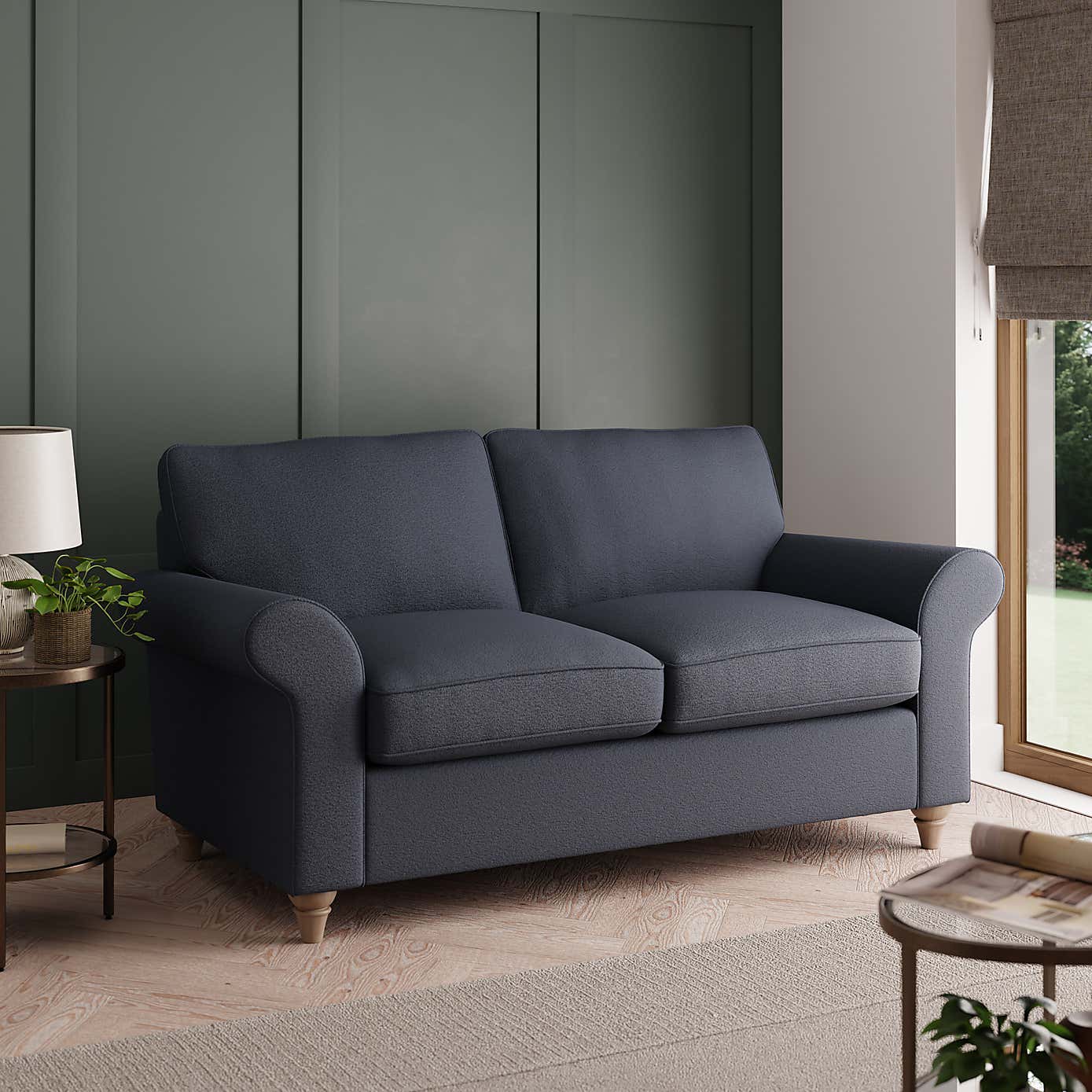 Rosa Fabric 2 Seater Sofa