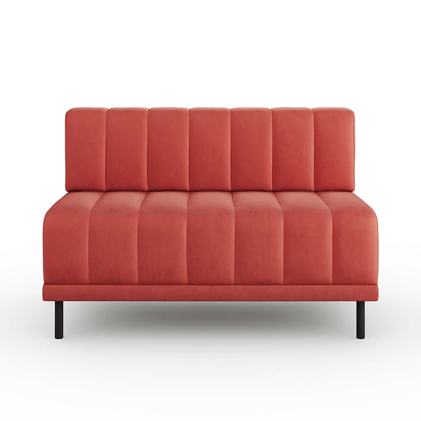 Amali Long Dining Bench, Matte Plush Velvet