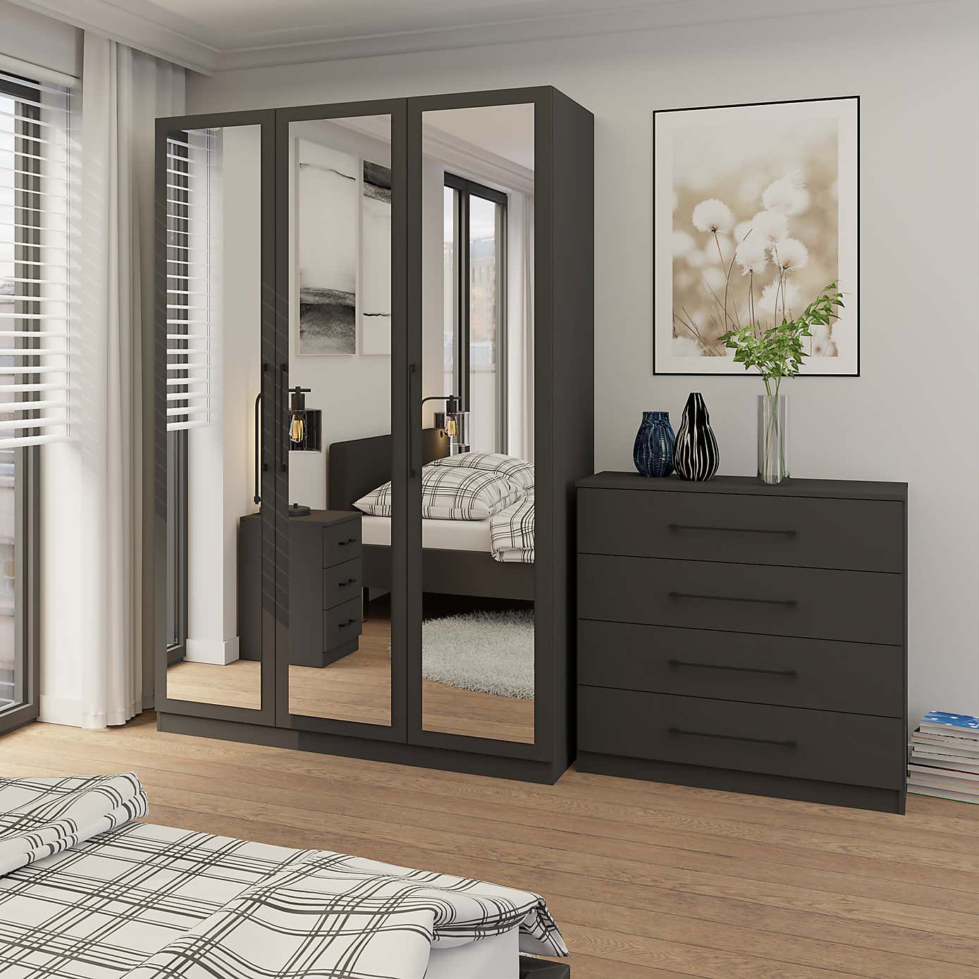 Foster Triple Wardrobe