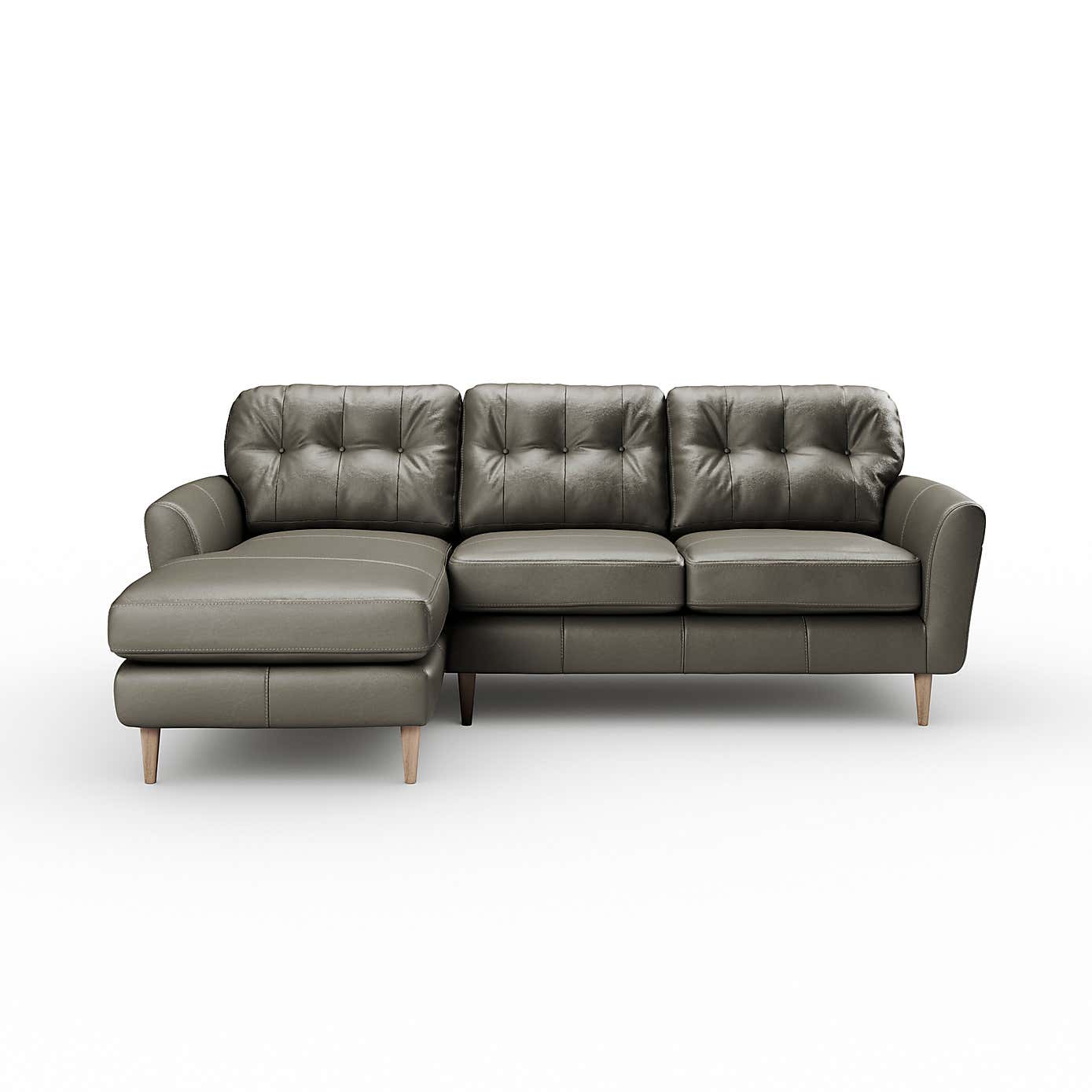 Sven Classic Leather Large Corner Chaise Sofa