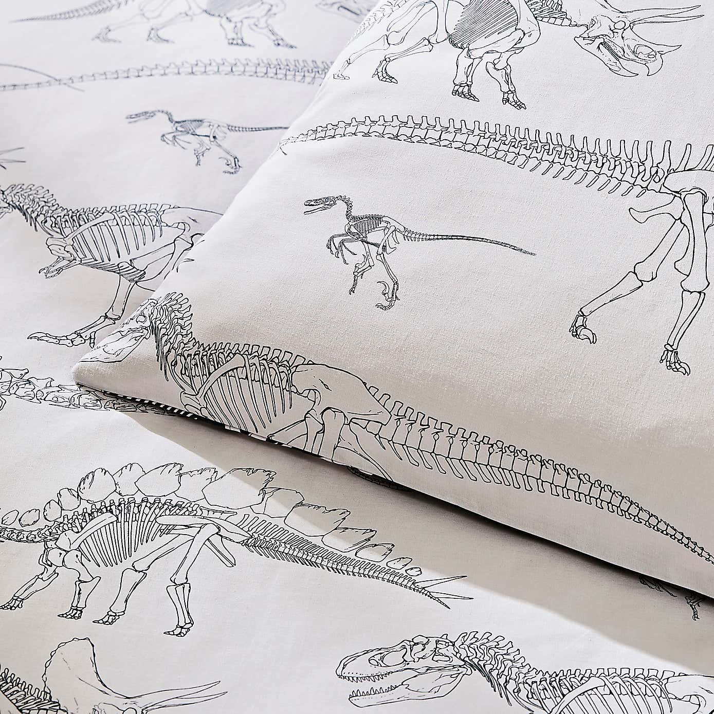 Fossil Forager 100% Cotton Duvet Cover and Pillowcase Set