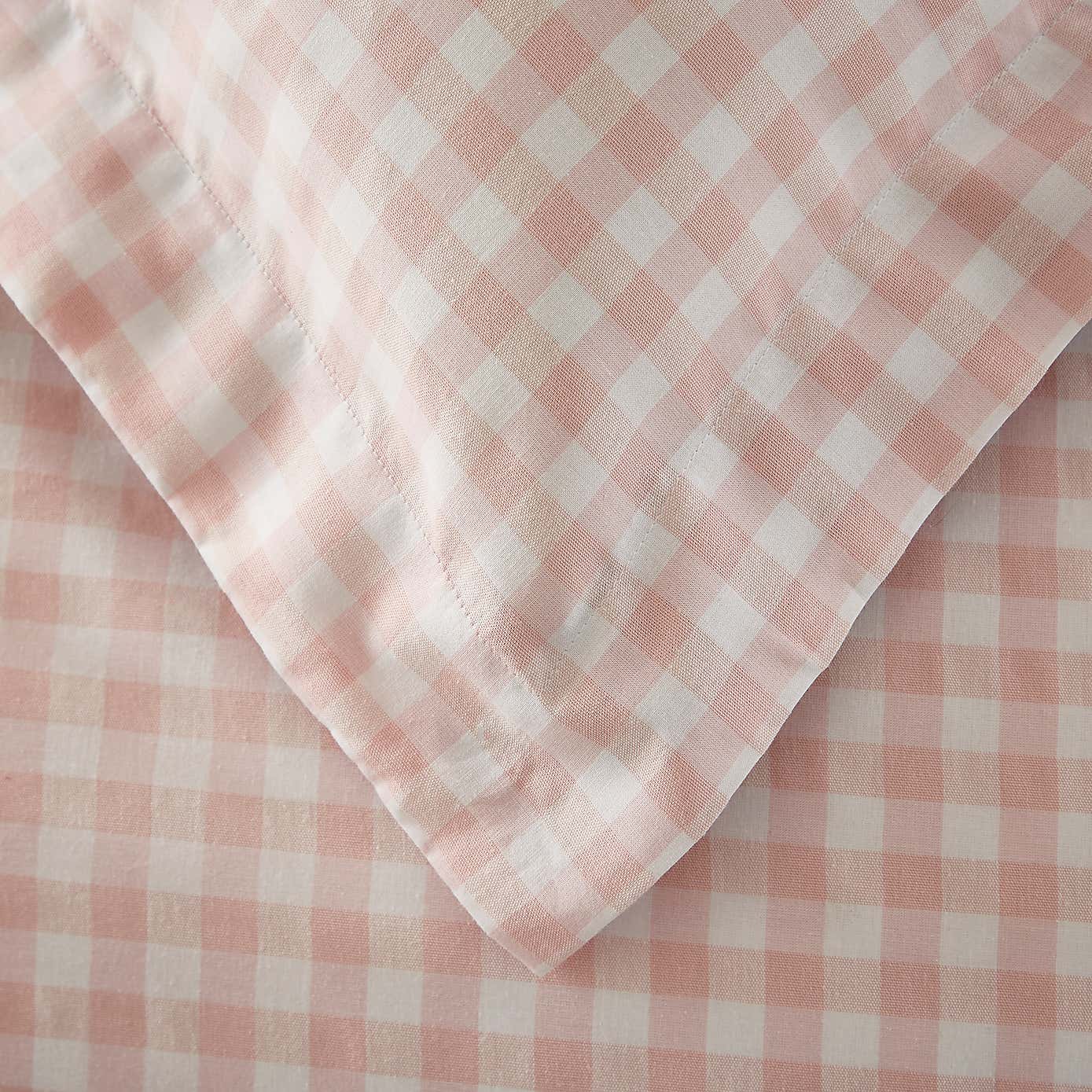 Portloe Gingham Woven Cotton Continental Pillowcase