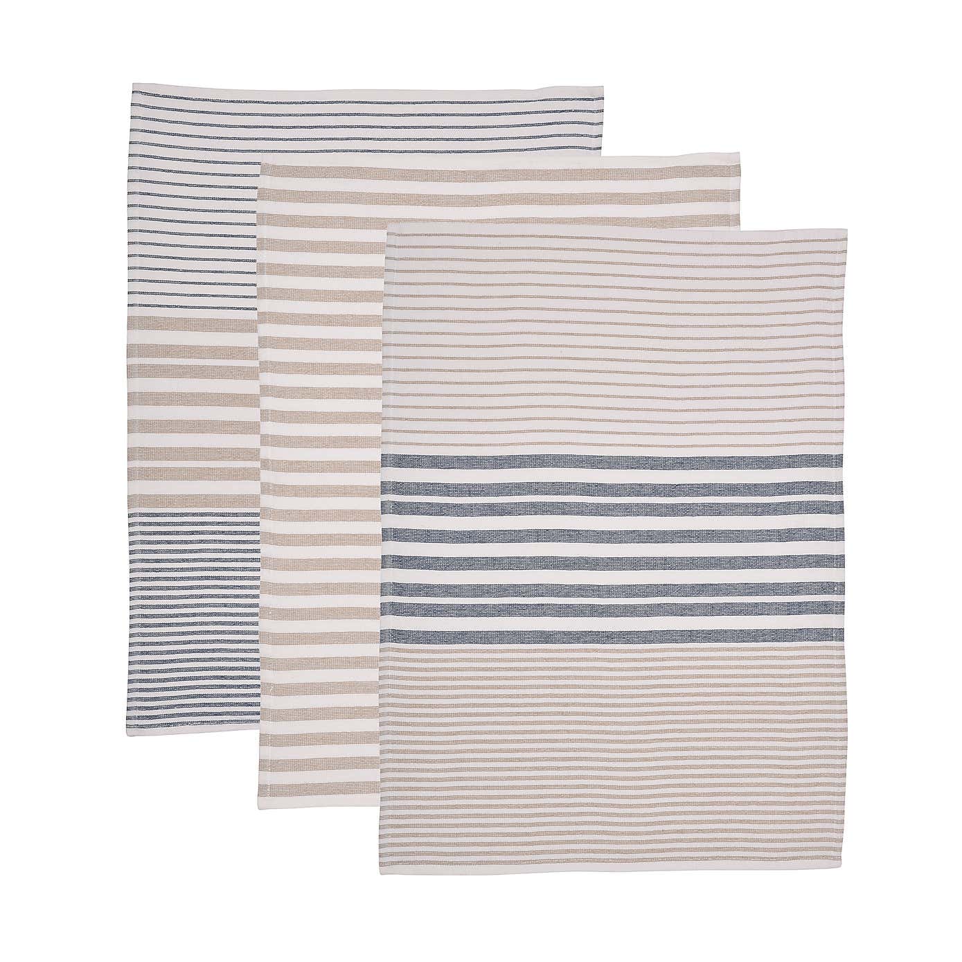 Set of 3 Coastal Tea Towels