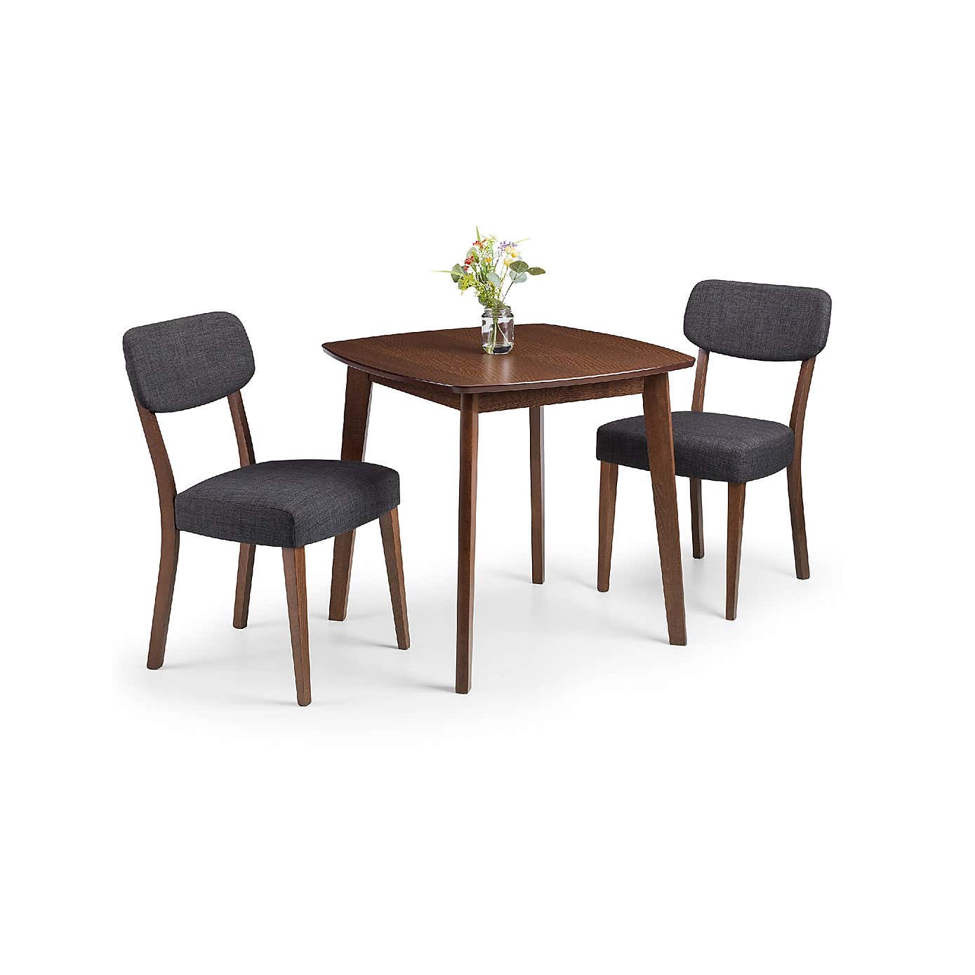 Lennox Square Dining Table with 2 Farringdon Chairs