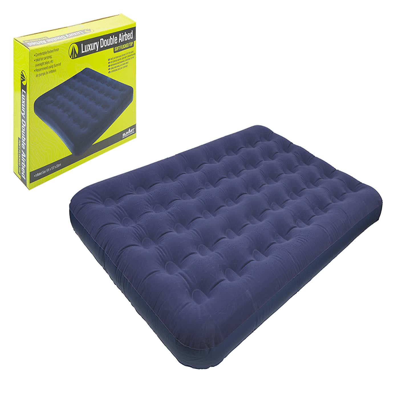 Double PVC Coated Flocked Airbed