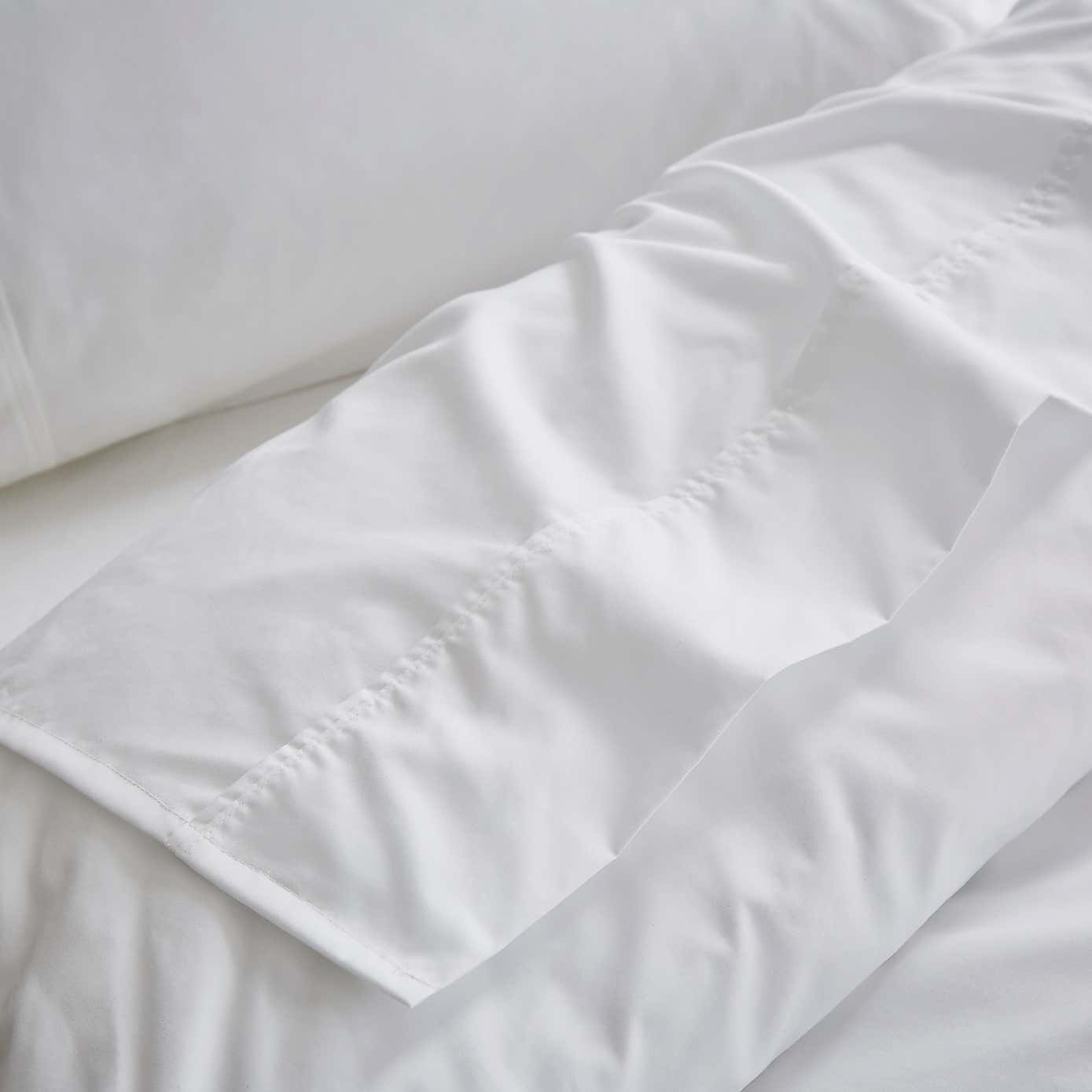 Dorma 400 Thread Count Cotton Percale Flat Sheet
