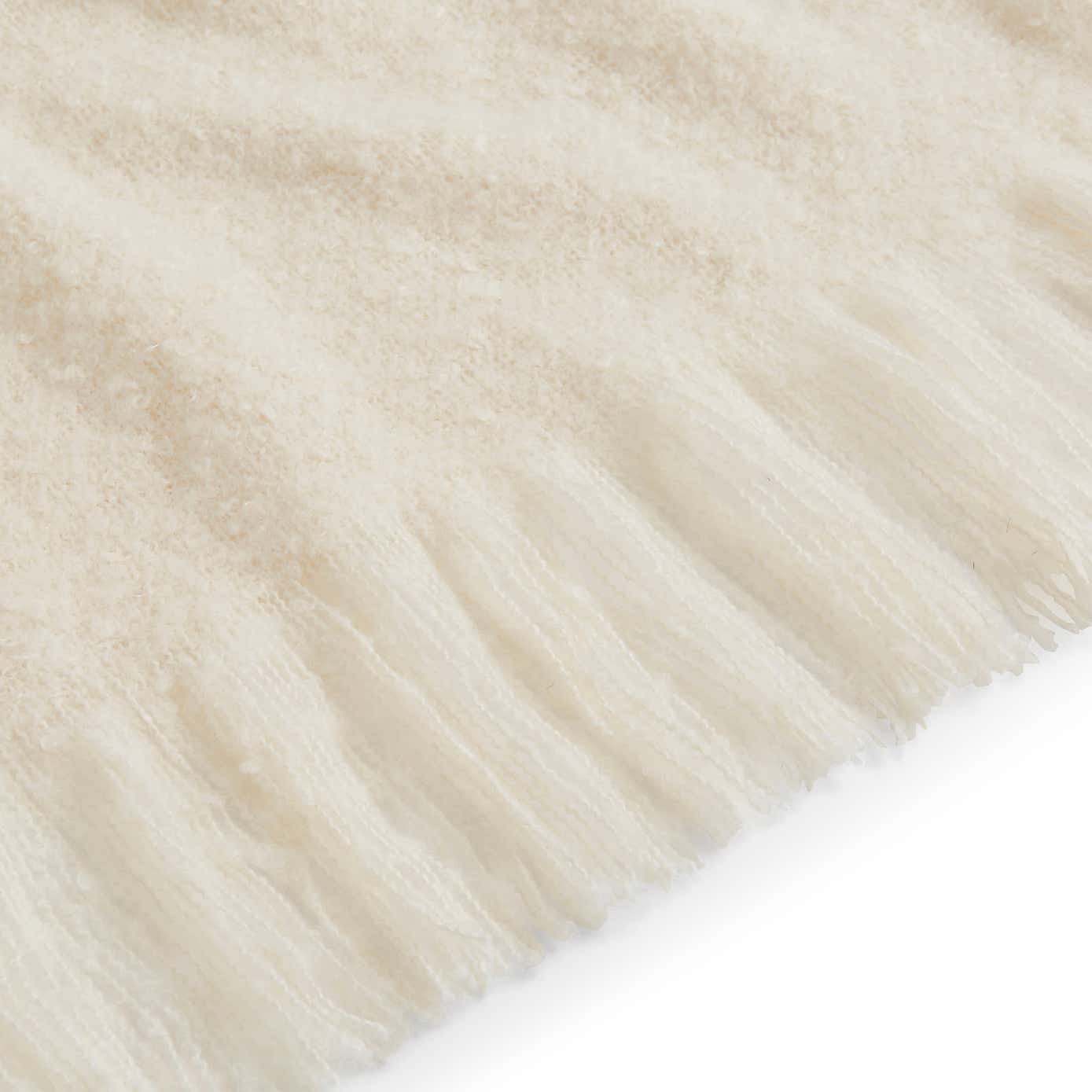 Brushed Boucle Throw