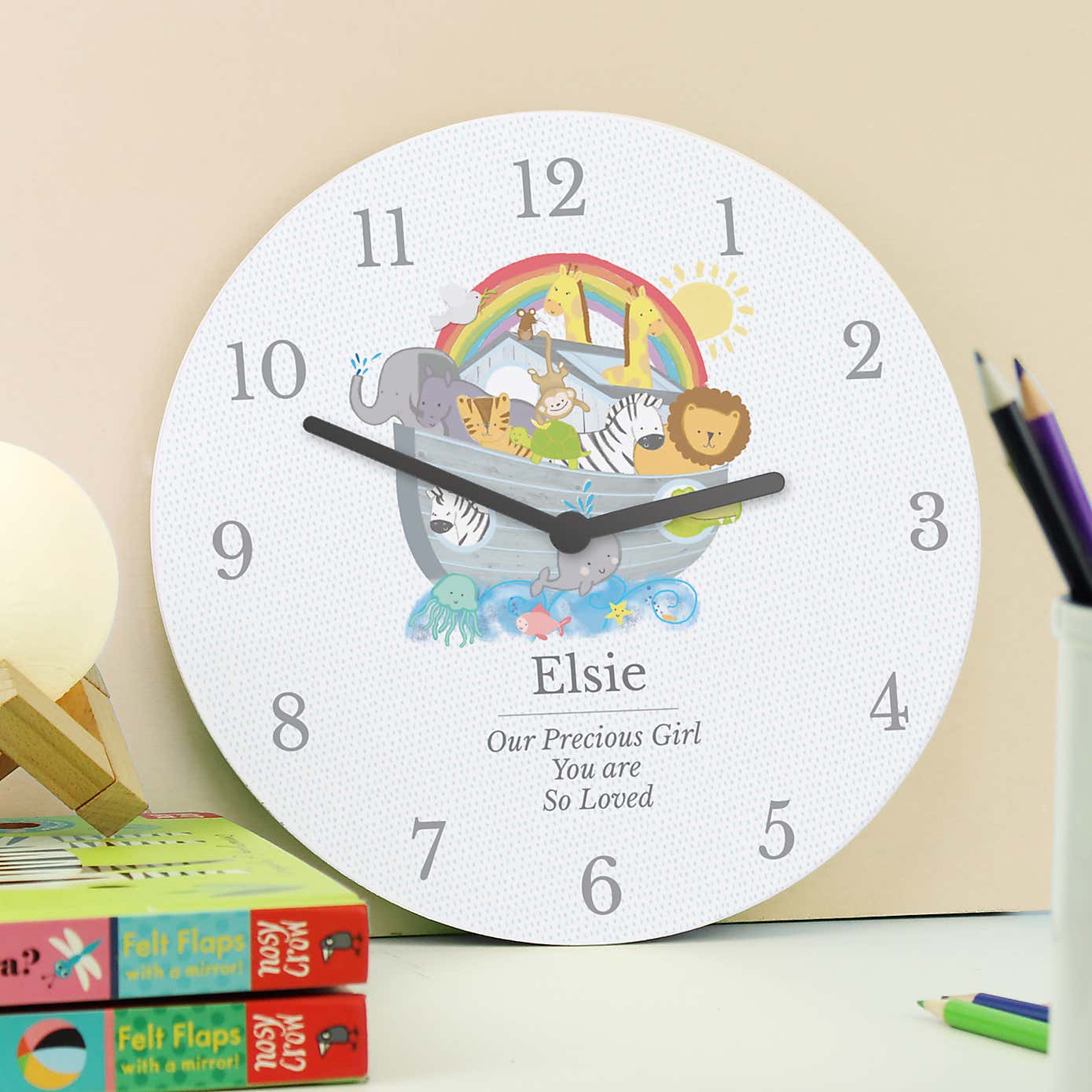 Personalised Noahs Ark Clock