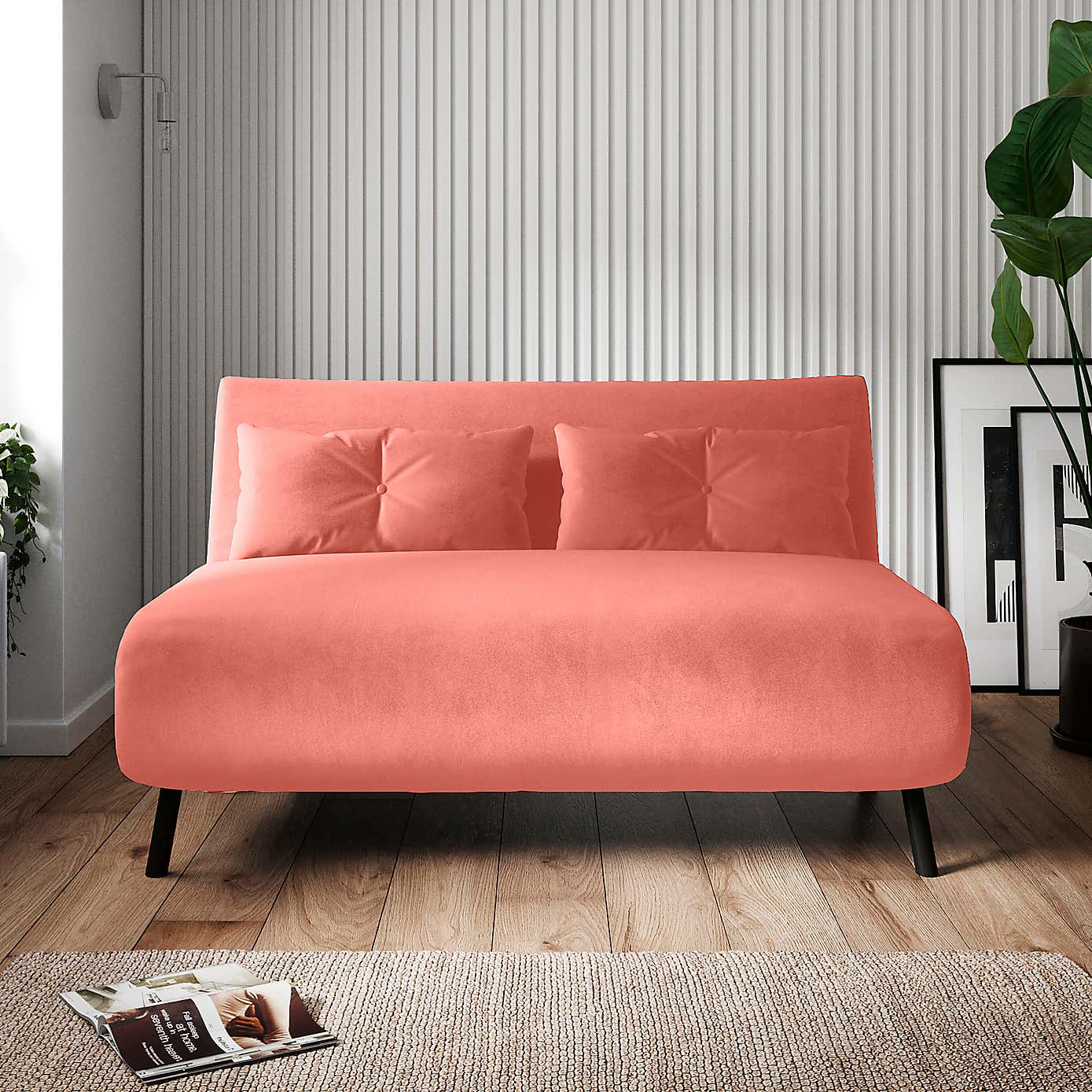 Phoebe Velvet Double Sofa Bed