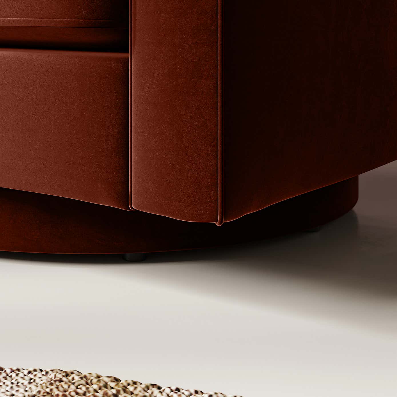 Zoe Velvet Swivel Chair