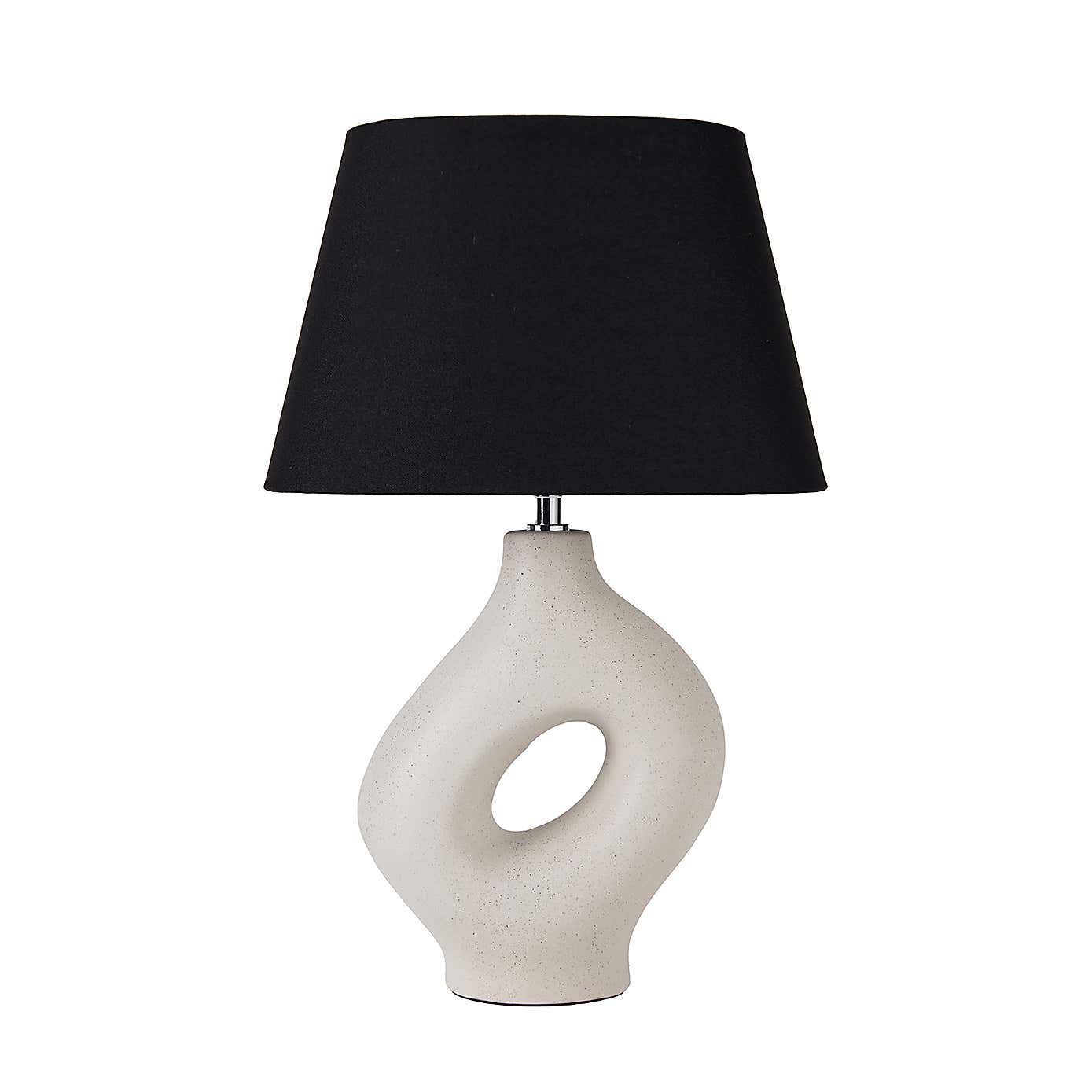 Ulla Monochrome Organic Ceramic Table Lamp