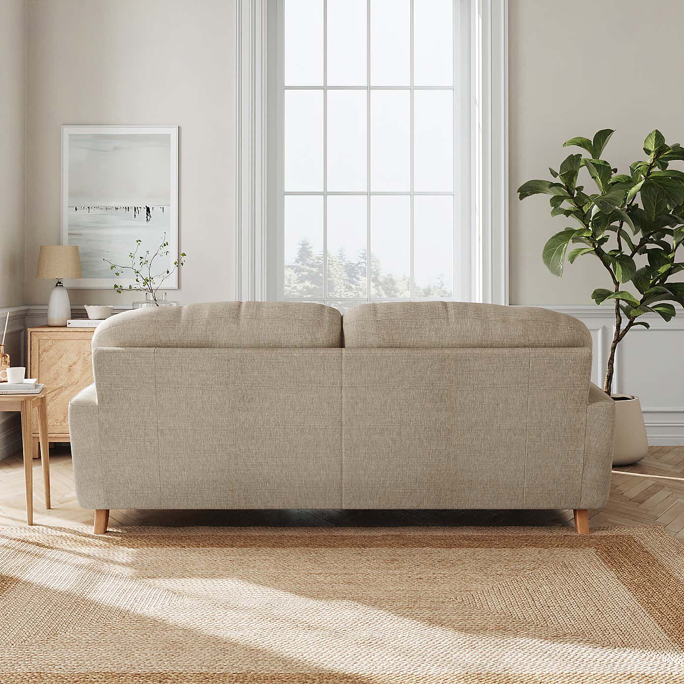 Slub Faux Linen Fabric Sample