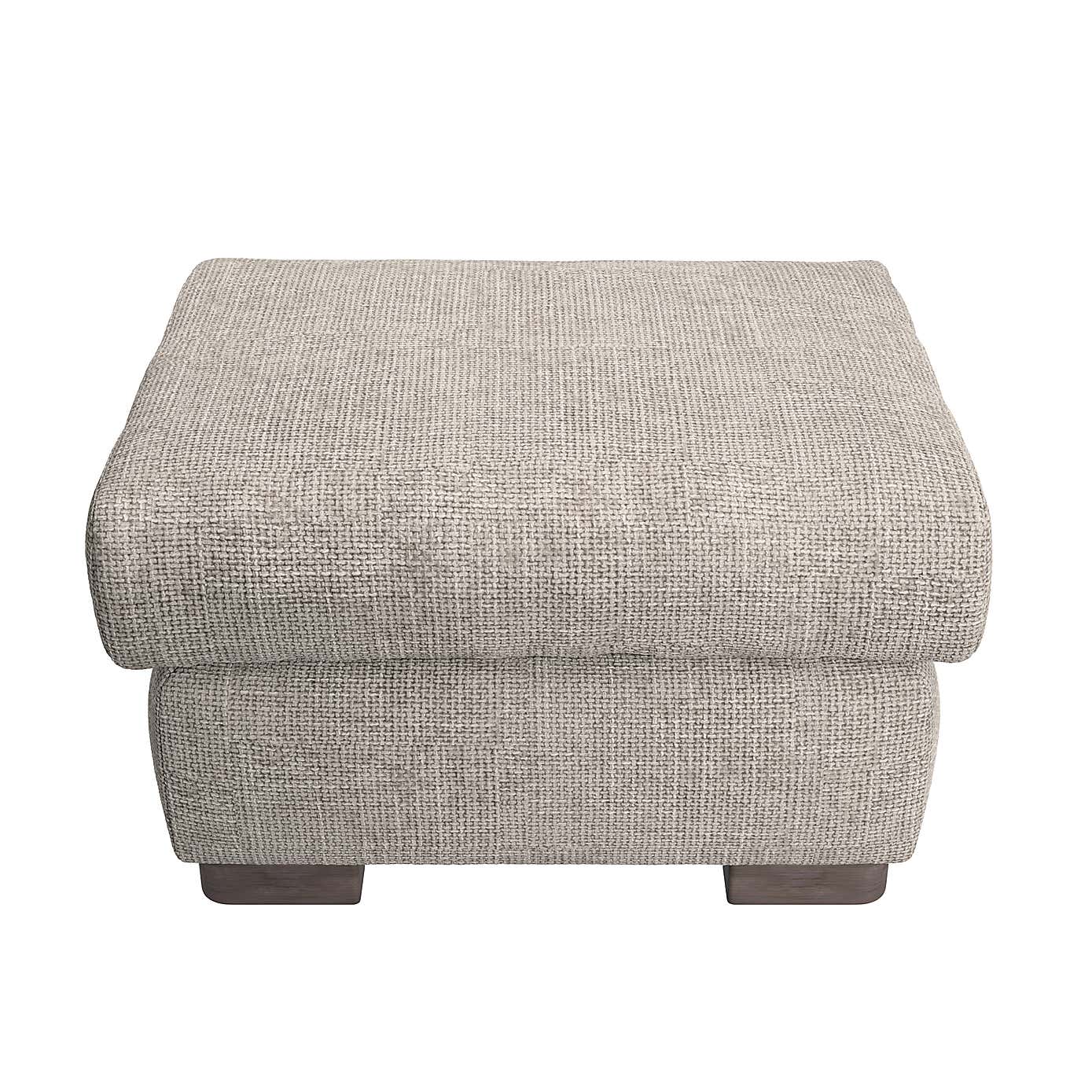 Carson Small Chunky Chenille Footstool