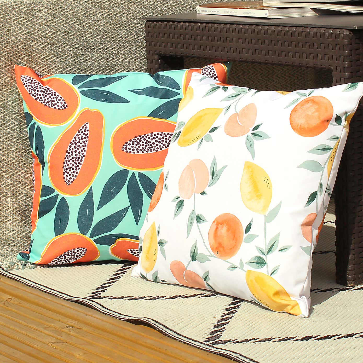 Papaya Aqua Outdoor Cushion