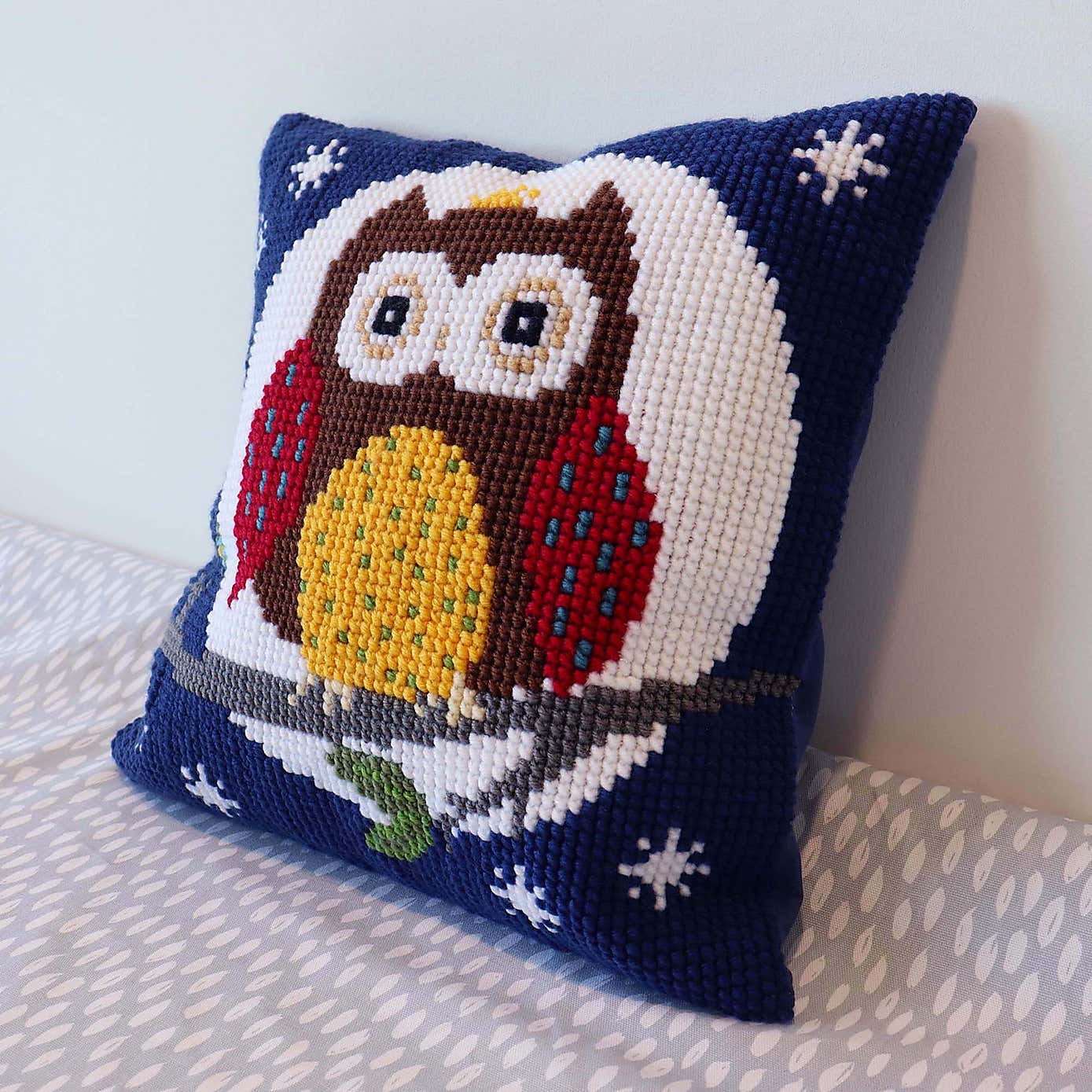 Cross Stitch Kit Cushion Night Owl