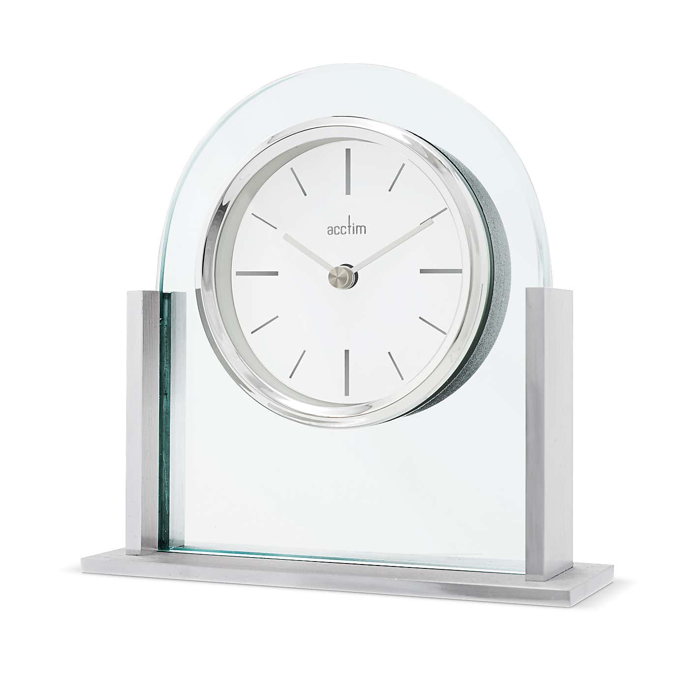 Acctim Wooton Silver Table Clock