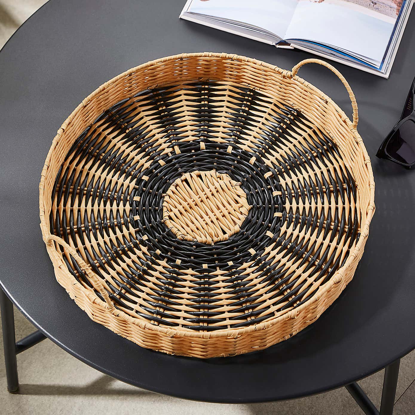 Woven Tray with Handles