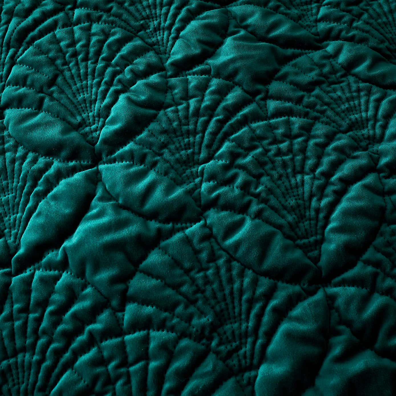 Indra Velour Emerald Duvet Cover and Pillowcase Set