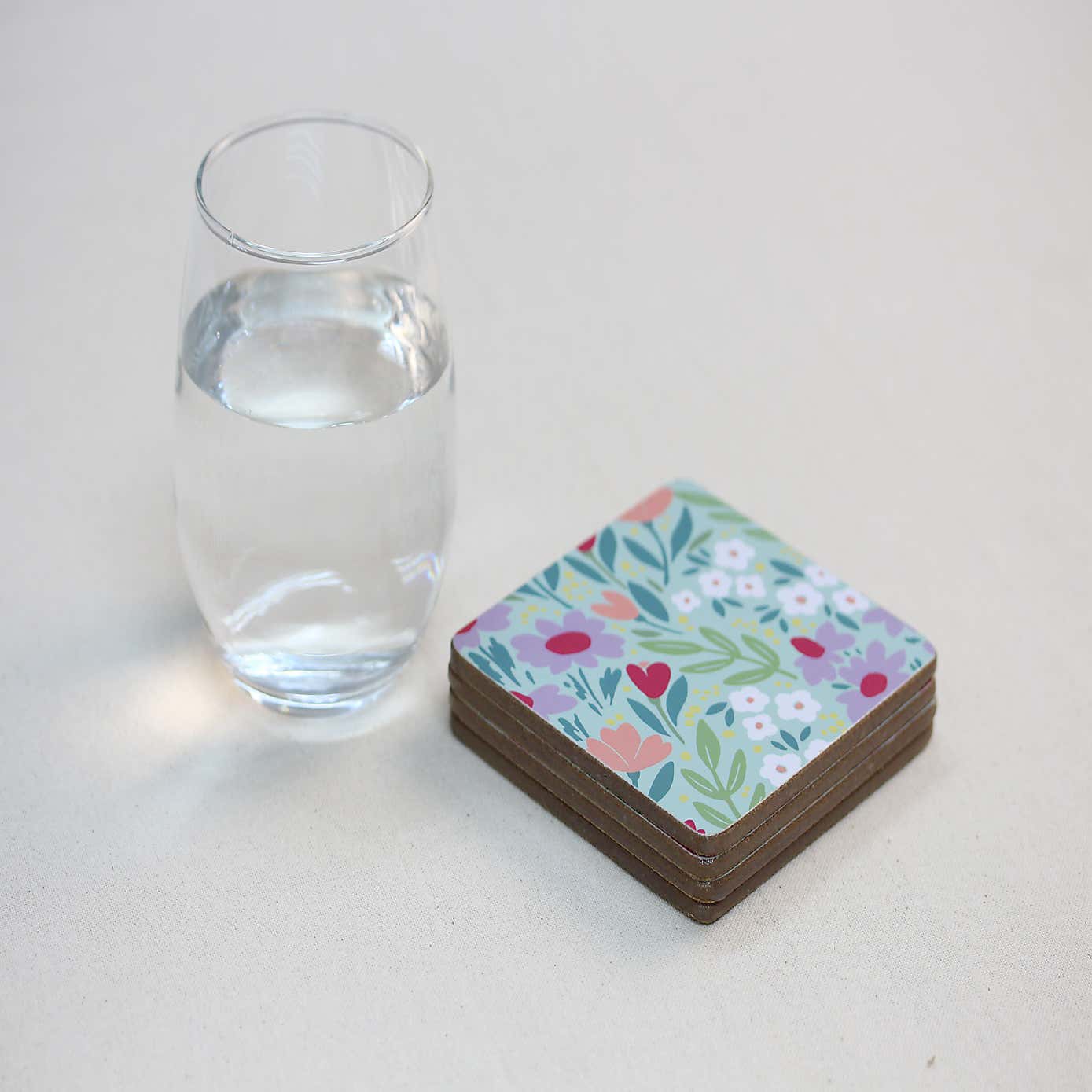 Meadow cork back coaster 4pk