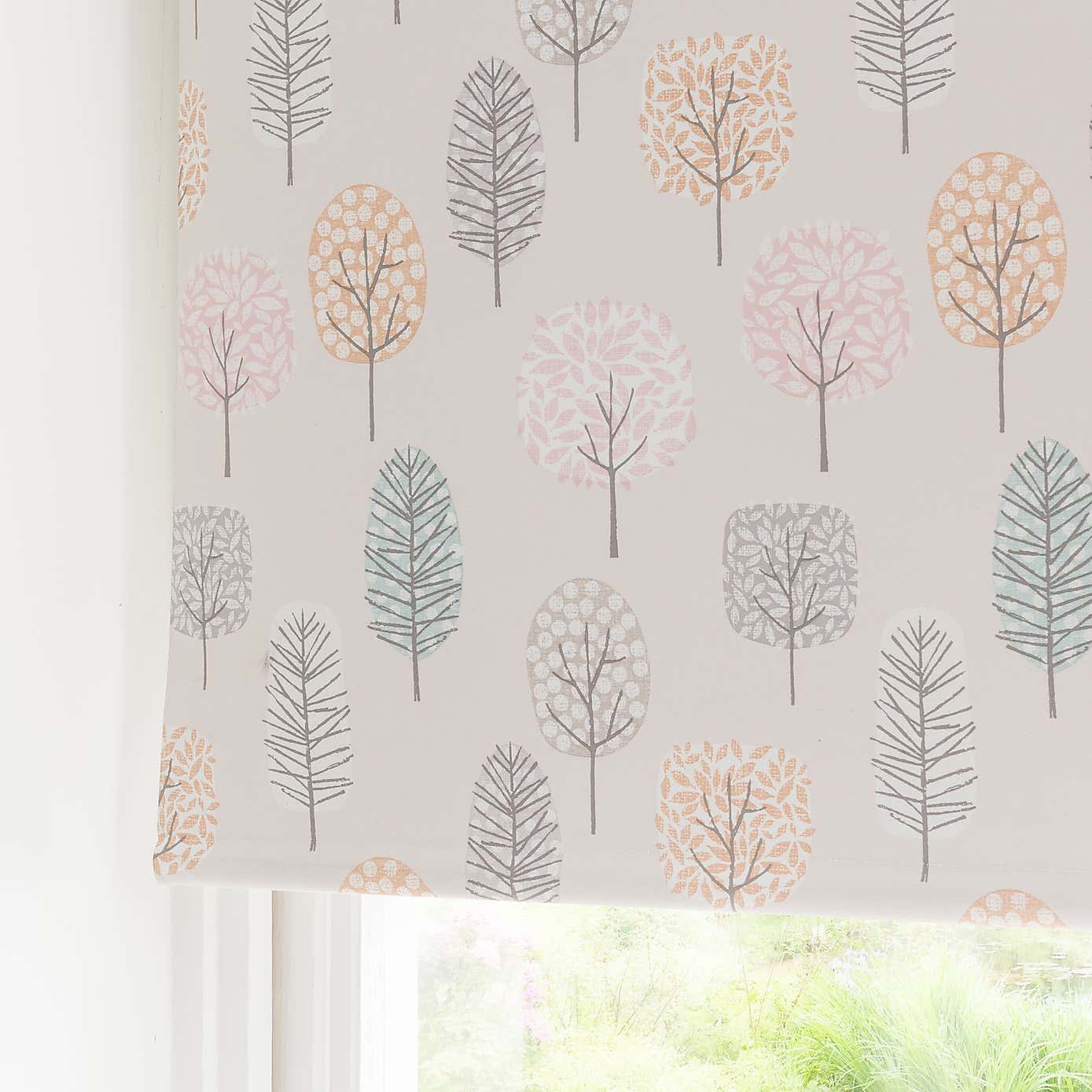 Sweet Trees Pink Blackout Roller Blind