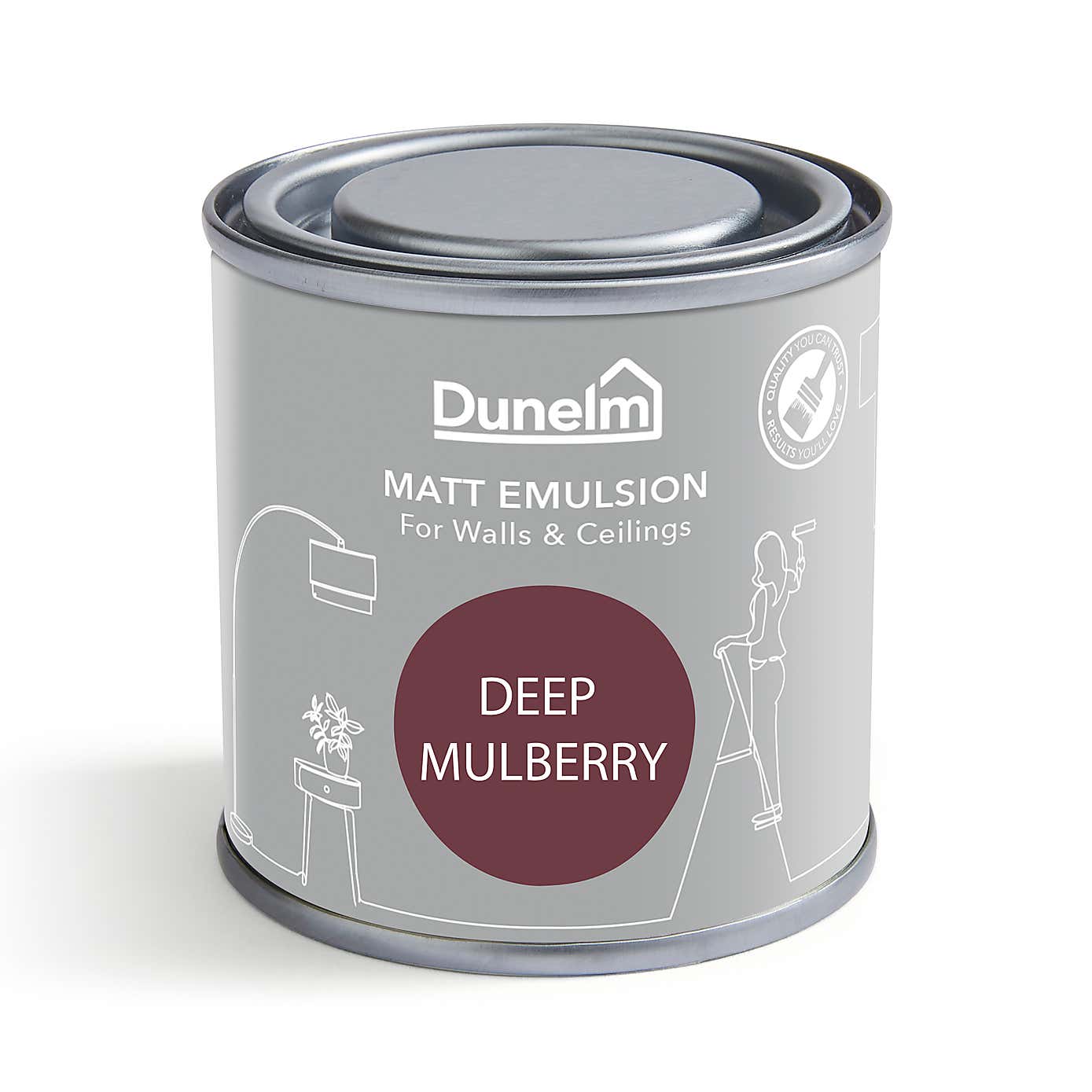 Dunelm Deep Mulberry Matt Emulsion Paint