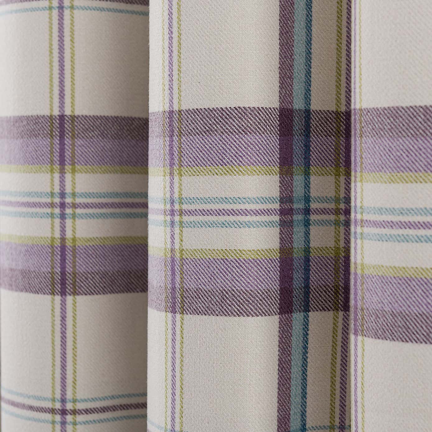 Henley Checked Eyelet Curtains