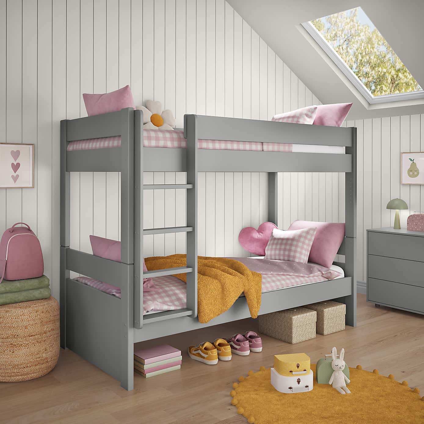 Stompa Uno Bunk Bed, Pine