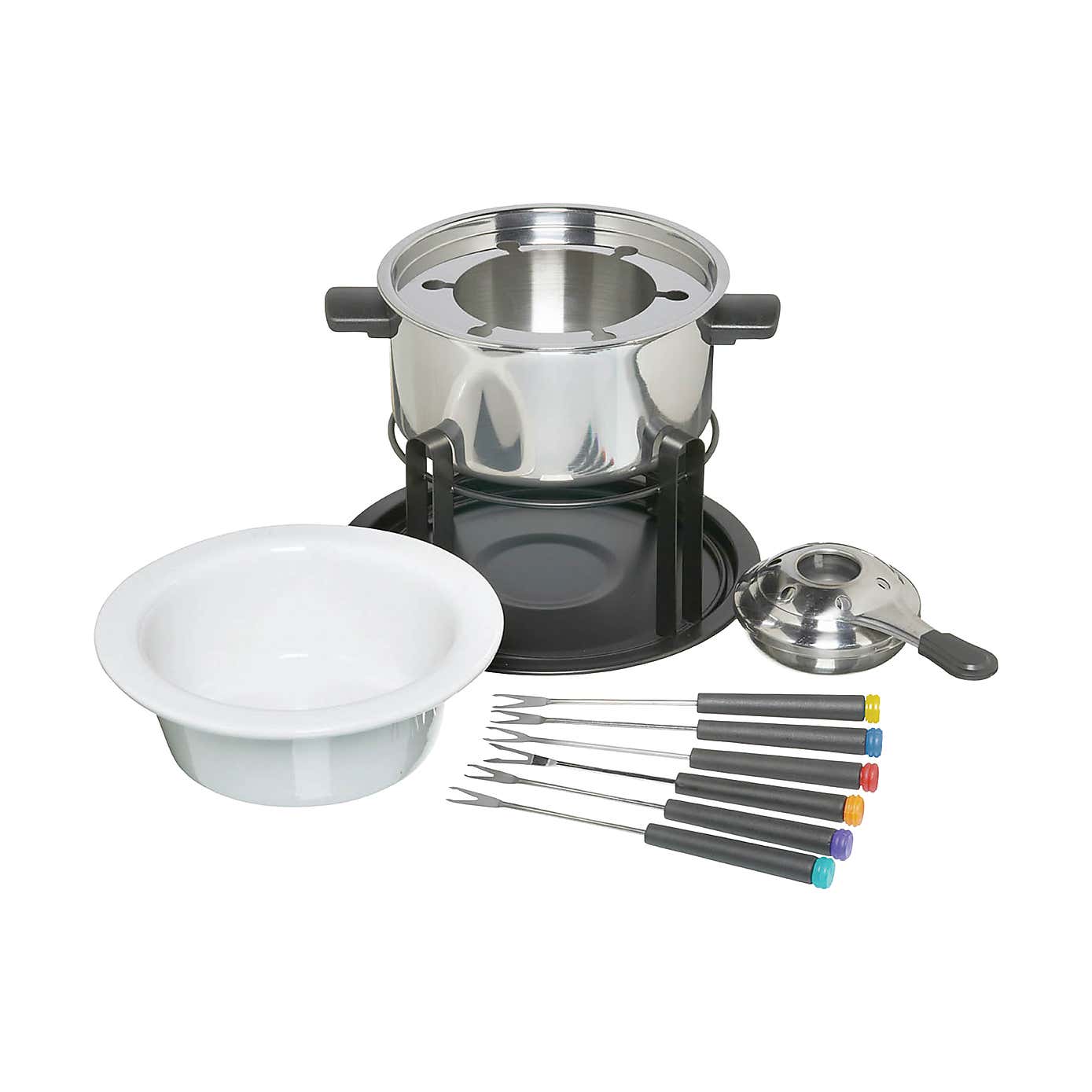 KitchenCraft Stainless Steel Deluxe Fondue Set