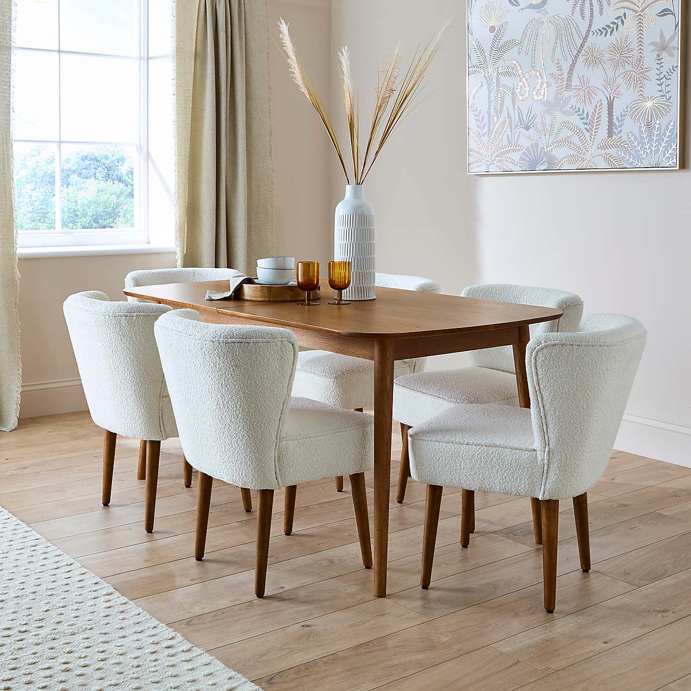 Eliza Dining Chair, Boucle